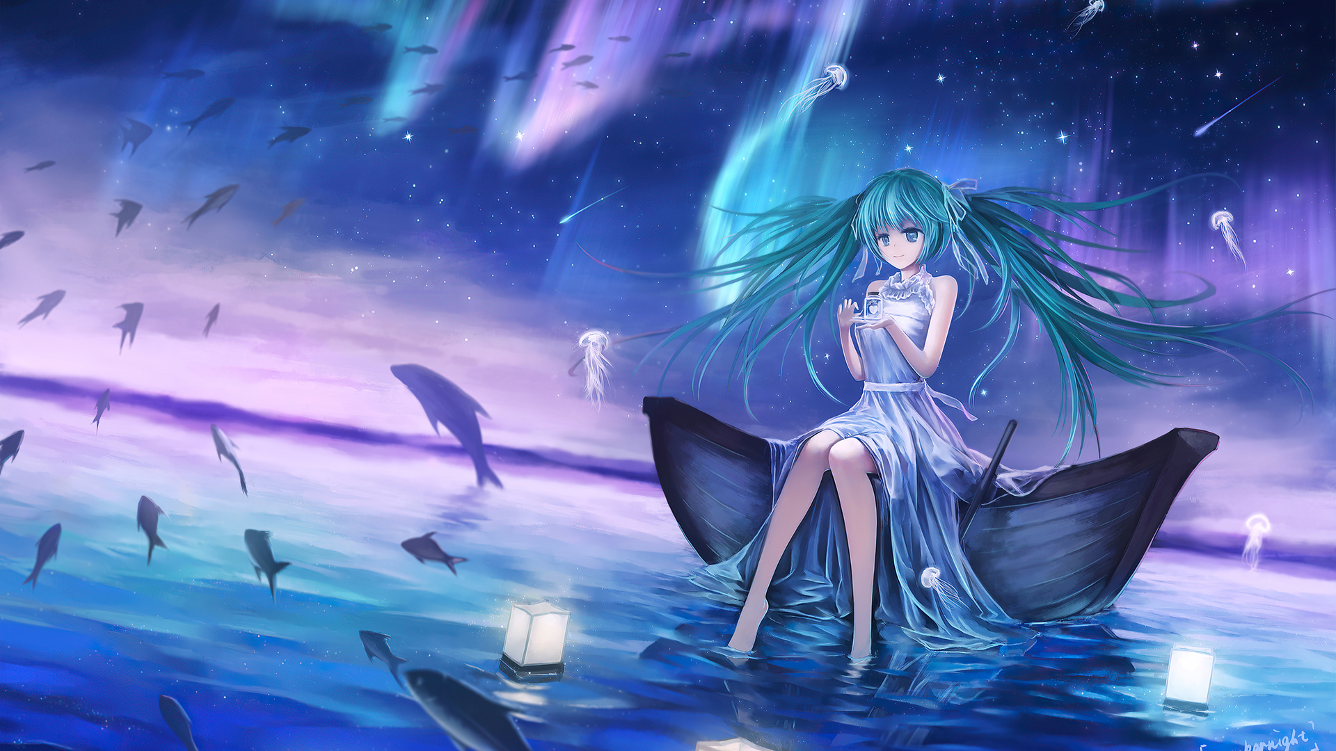 1920x1080 Hatsune Miku Vocaloid Anime Girl 4k Laptop Full HD 1080P ,HD