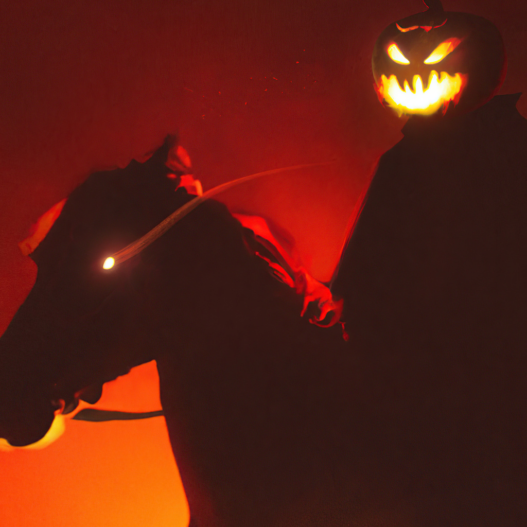 1024x1024 Headless Horseman Halloween 1024x1024 Resolution HD 4k ...