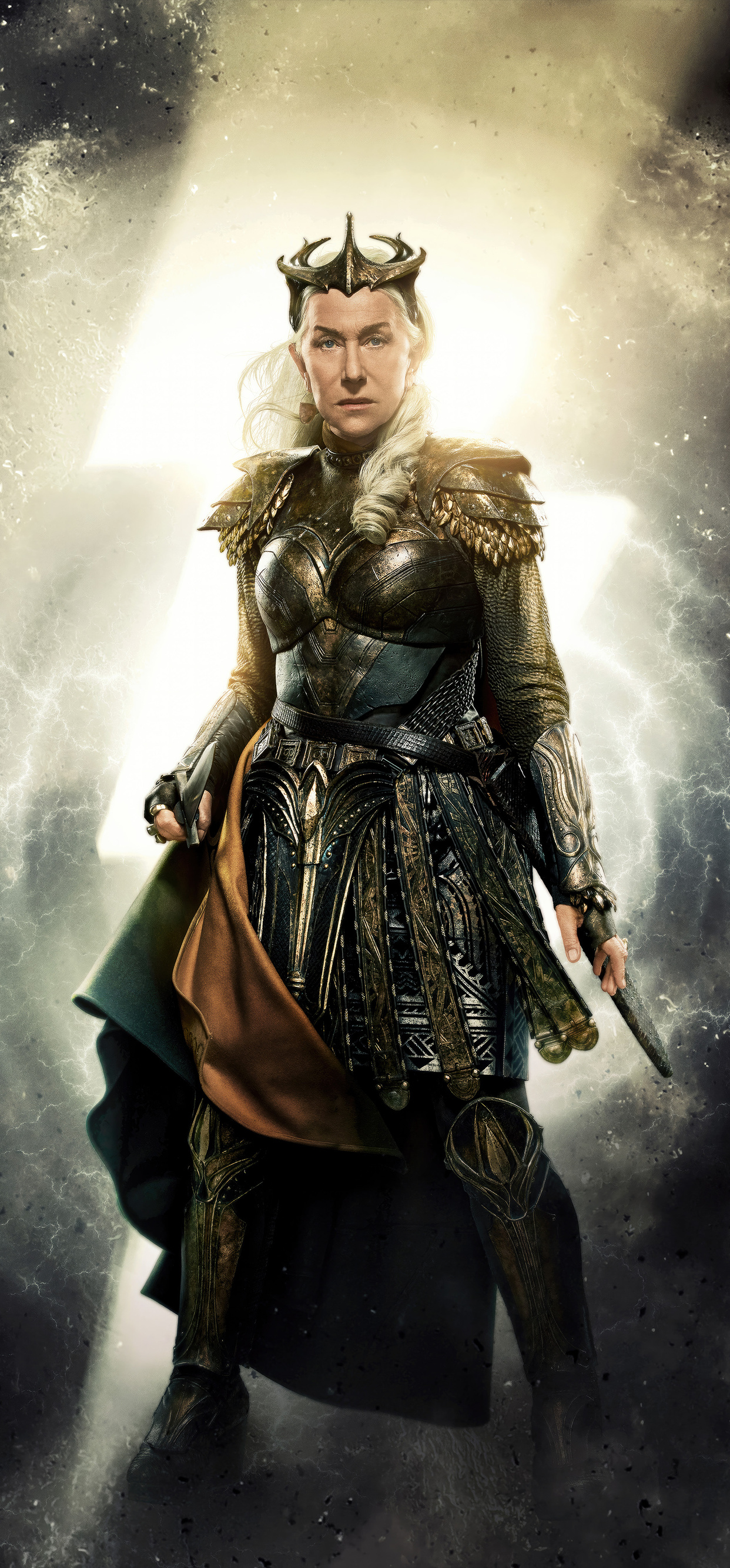 1242x2668 Helen Mirren As Hespera In Shazam Fury Of The Gods Iphone XS ...