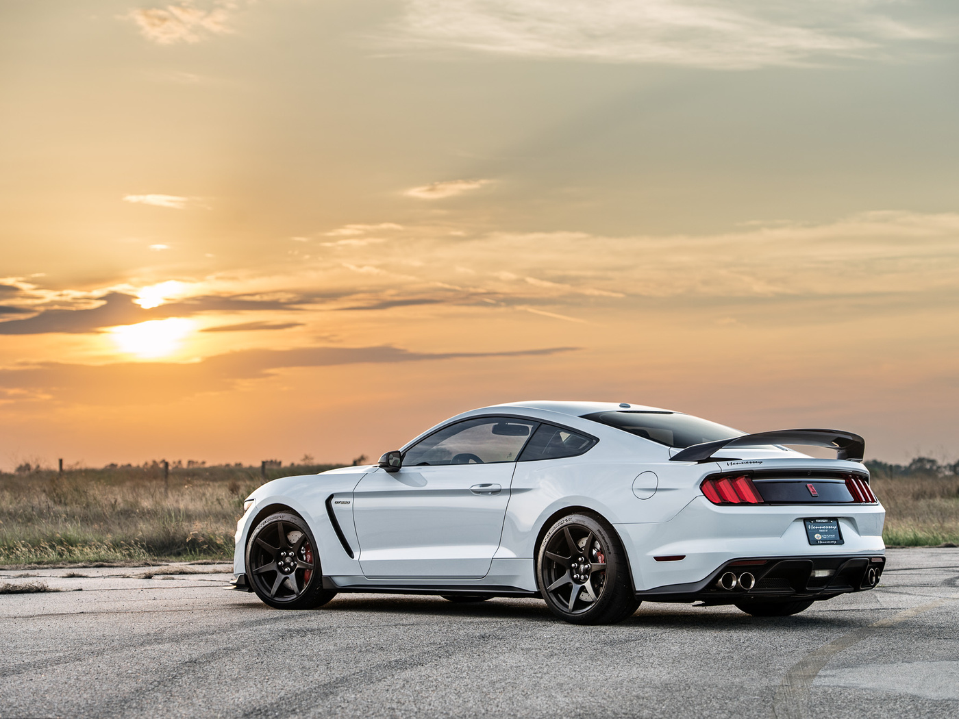 1400x1050 Hennessey Shelby GT350R HPE850 Supercharged Rear Wallpaper ...