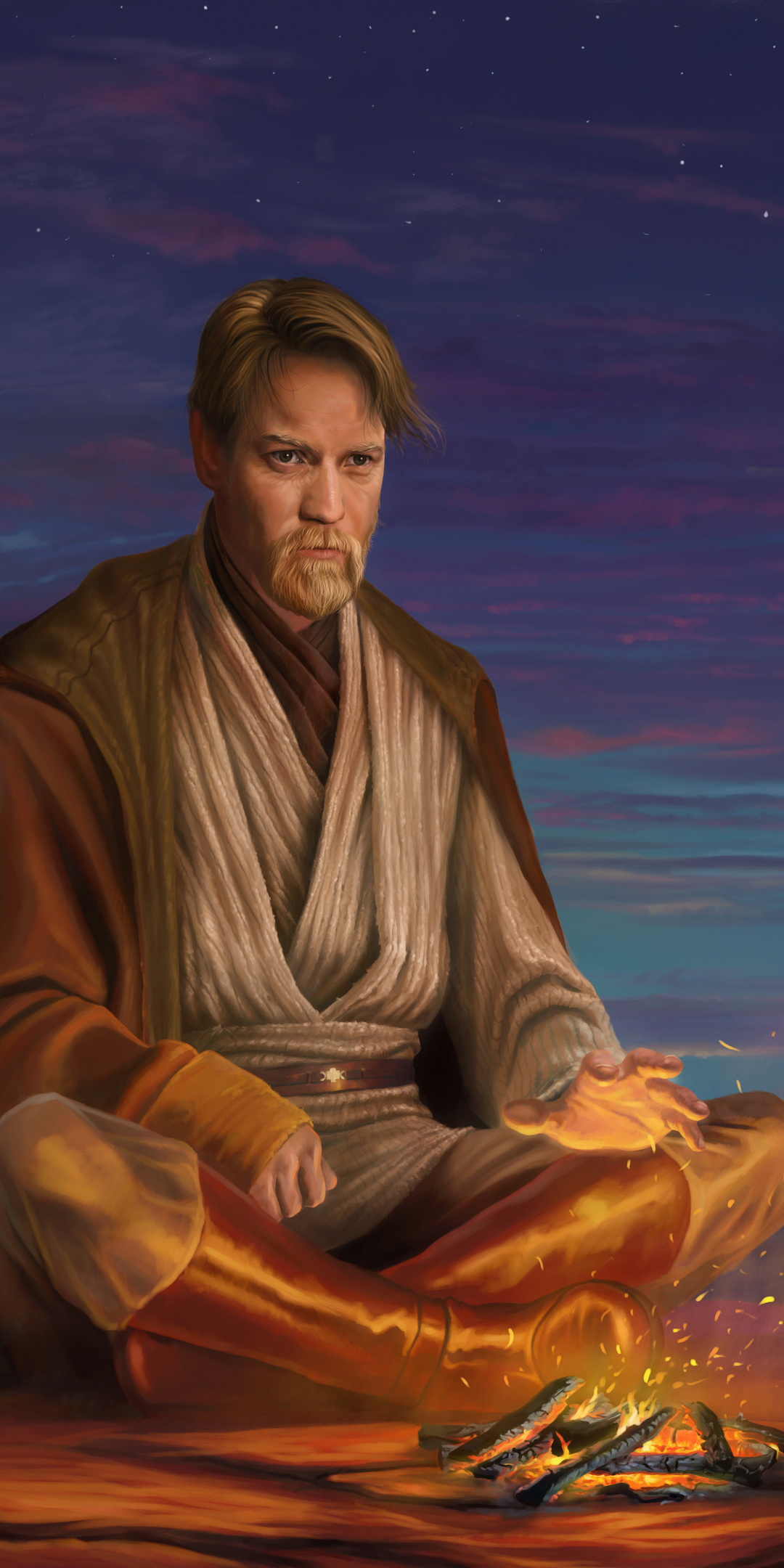 Hermit Obi Wan Kenobi 8K Artwork Wallpaper In 1080x2160 Resolution