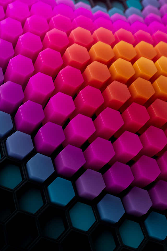 640x960 Hexa Abstract 4k iPhone 4, iPhone 4S ,HD 4k Wallpapers,Images ...