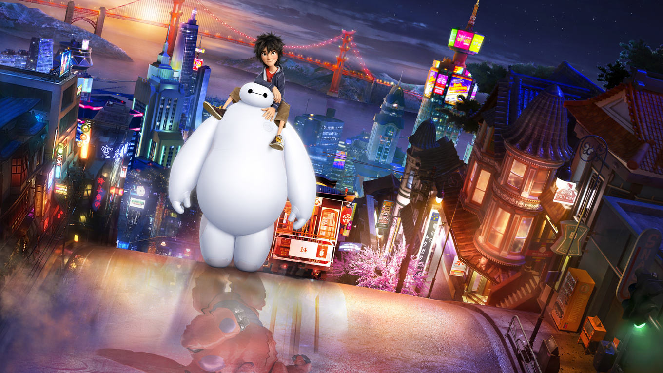 1360x765 Hiro Hamada And Baymax In Big Hero 6 1360x765 Resolution HD 4k ...