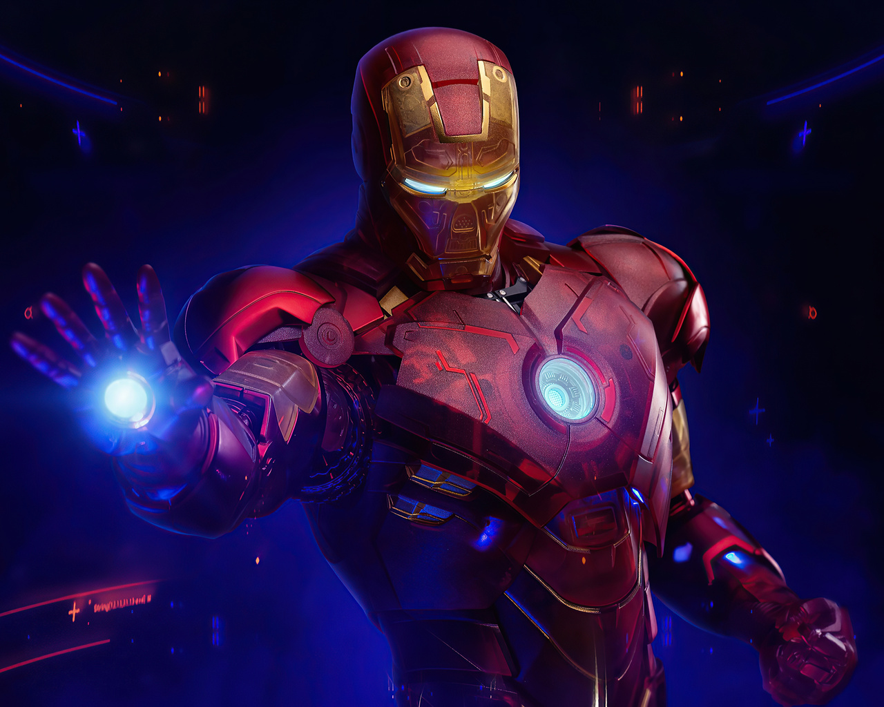 1280x1024 Holographic Iron Man MKIV Wallpaper,1280x1024 Resolution HD ...