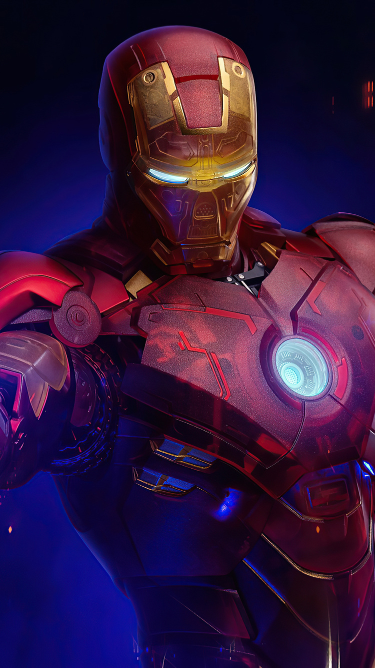 750x1334 Holographic Iron Man MKIV iPhone 6, iPhone 6S, iPhone 7 ,HD 4k ...