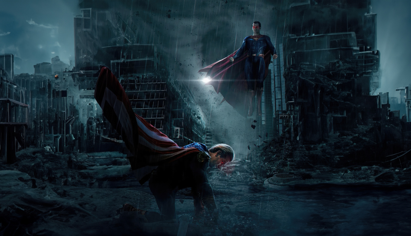 1336x768 Homelander And Superman Icons Of Two Worlds Laptop HD ,HD 4k ...