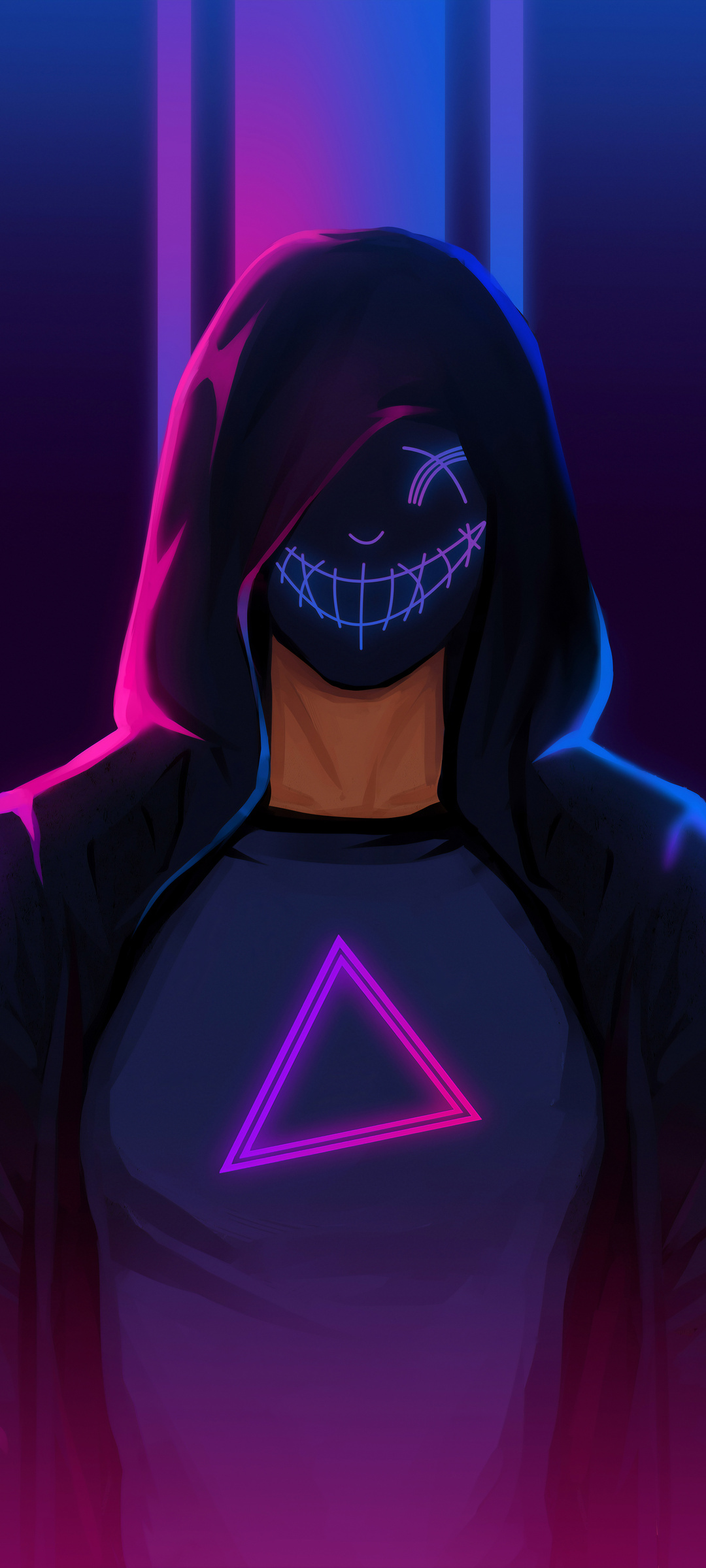 1080x2400 Hoodie Mask Guy Minimalism 4k Google Pixel 7 ,HD 4k