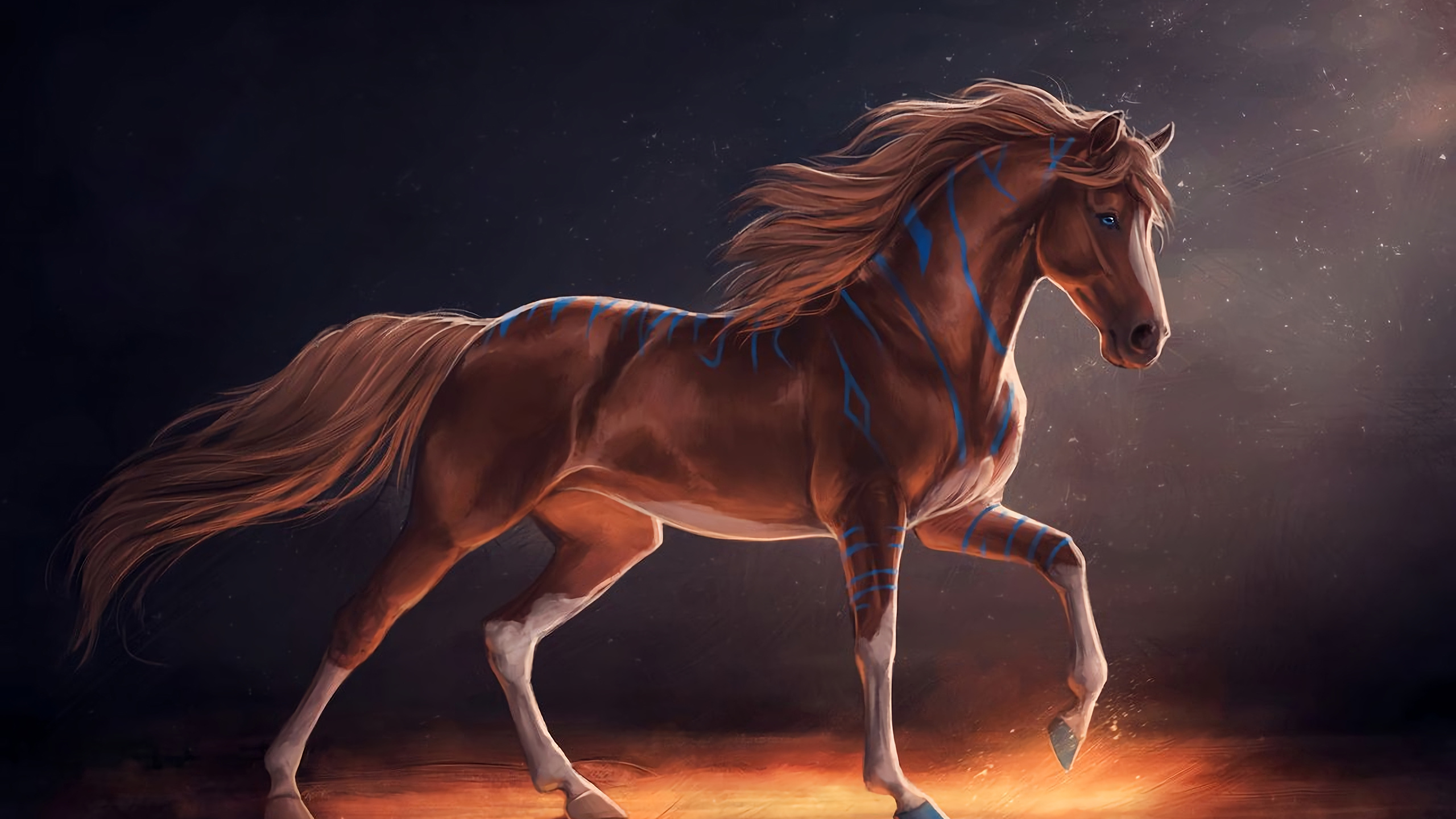 2560x1440 Horse Digital Art 1440p Resolution Hd 4k Wallpapers Images Backgrounds Photos And Pictures