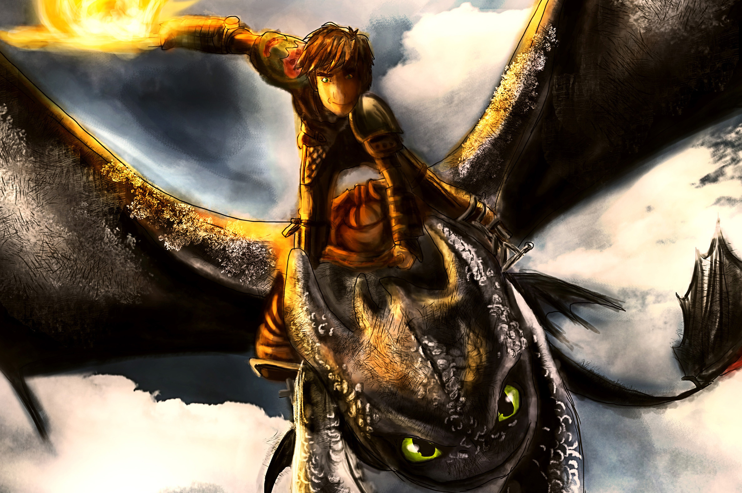 How To Train Your Dragon Fanart Speedpaint In 2560x1700 Resolution. how-to-...