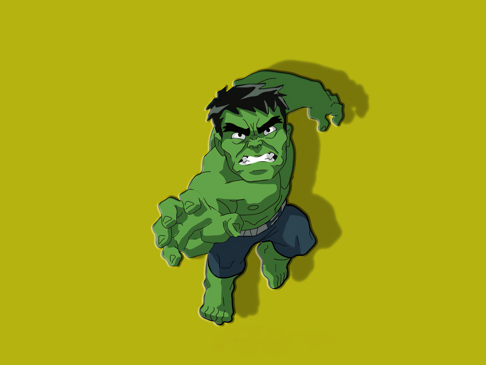 1600x1200 Hulk Chibbi Minimal 4k 1600x1200 Resolution HD 4k Wallpapers ...