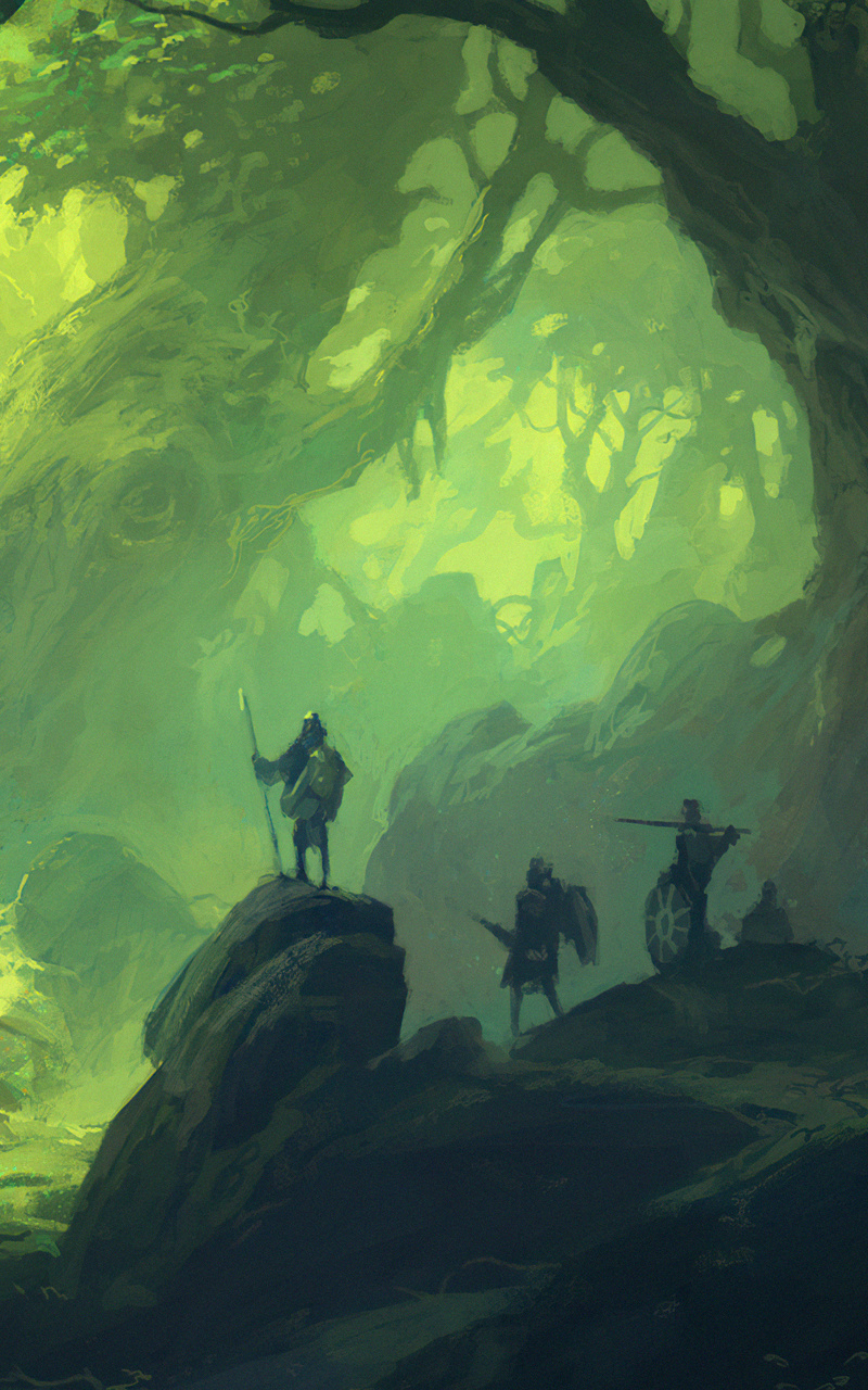 800x1280 Hunters In Green Forest 4k Nexus 7,Samsung Galaxy Tab 10,Note