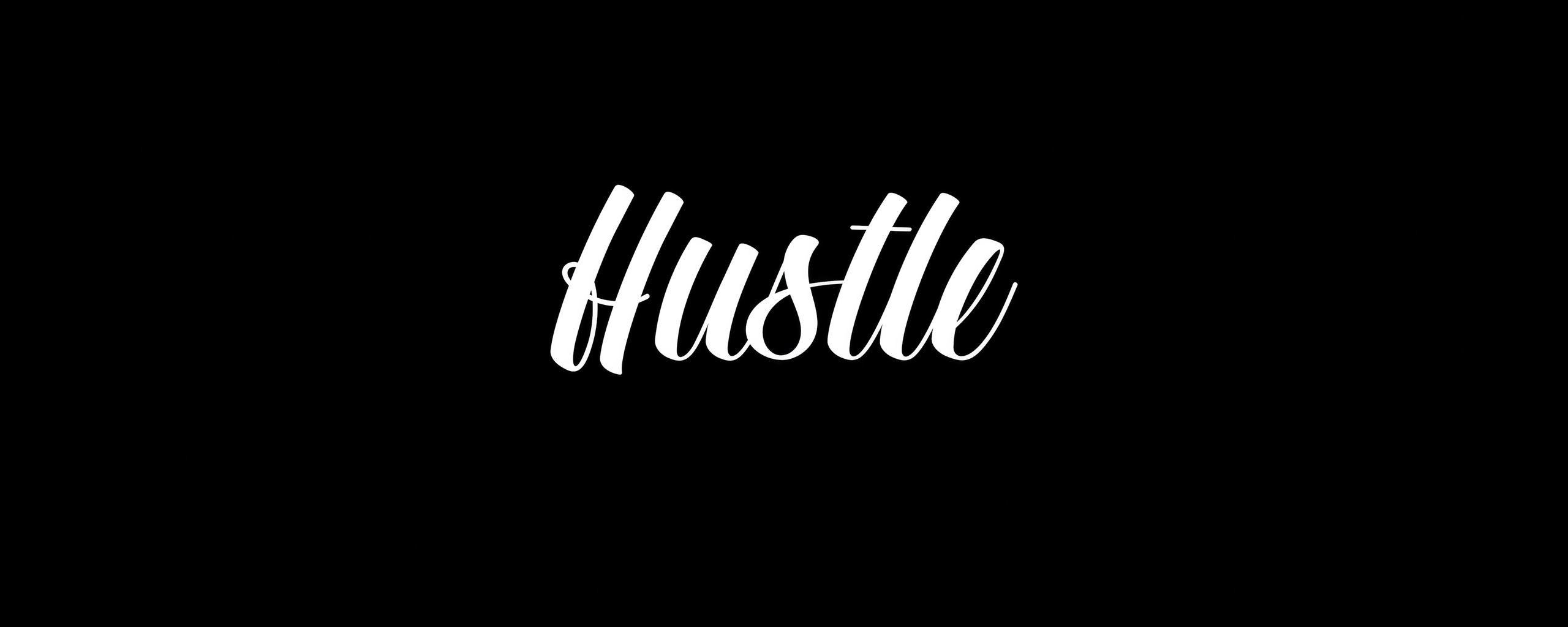 Hustle Motivational Wallpaper In 2560x1024 Resolution