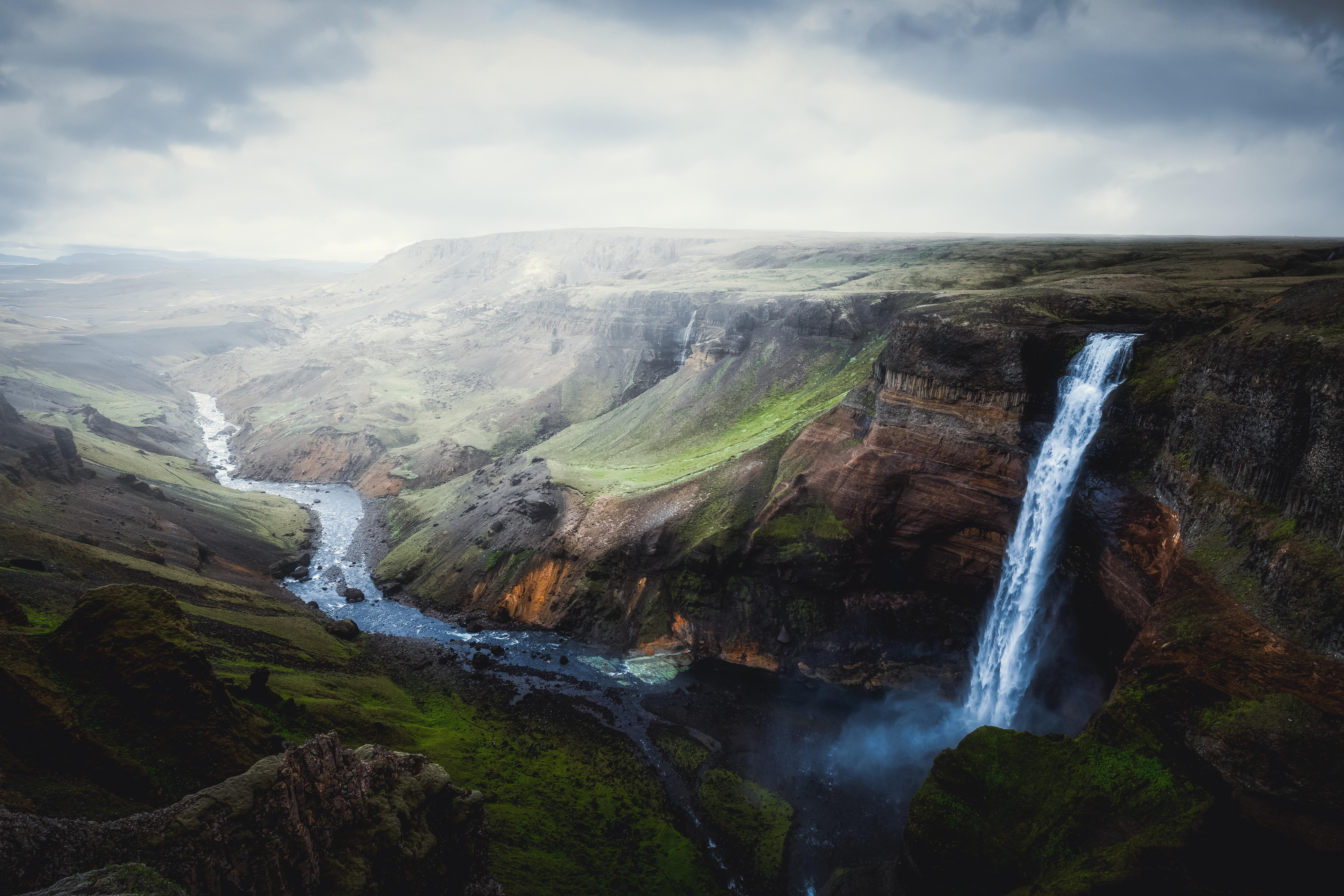 3840x2560 Iceland Canyon Nature Waterfall 5k 3840x2560 Resolution HD 4k ...