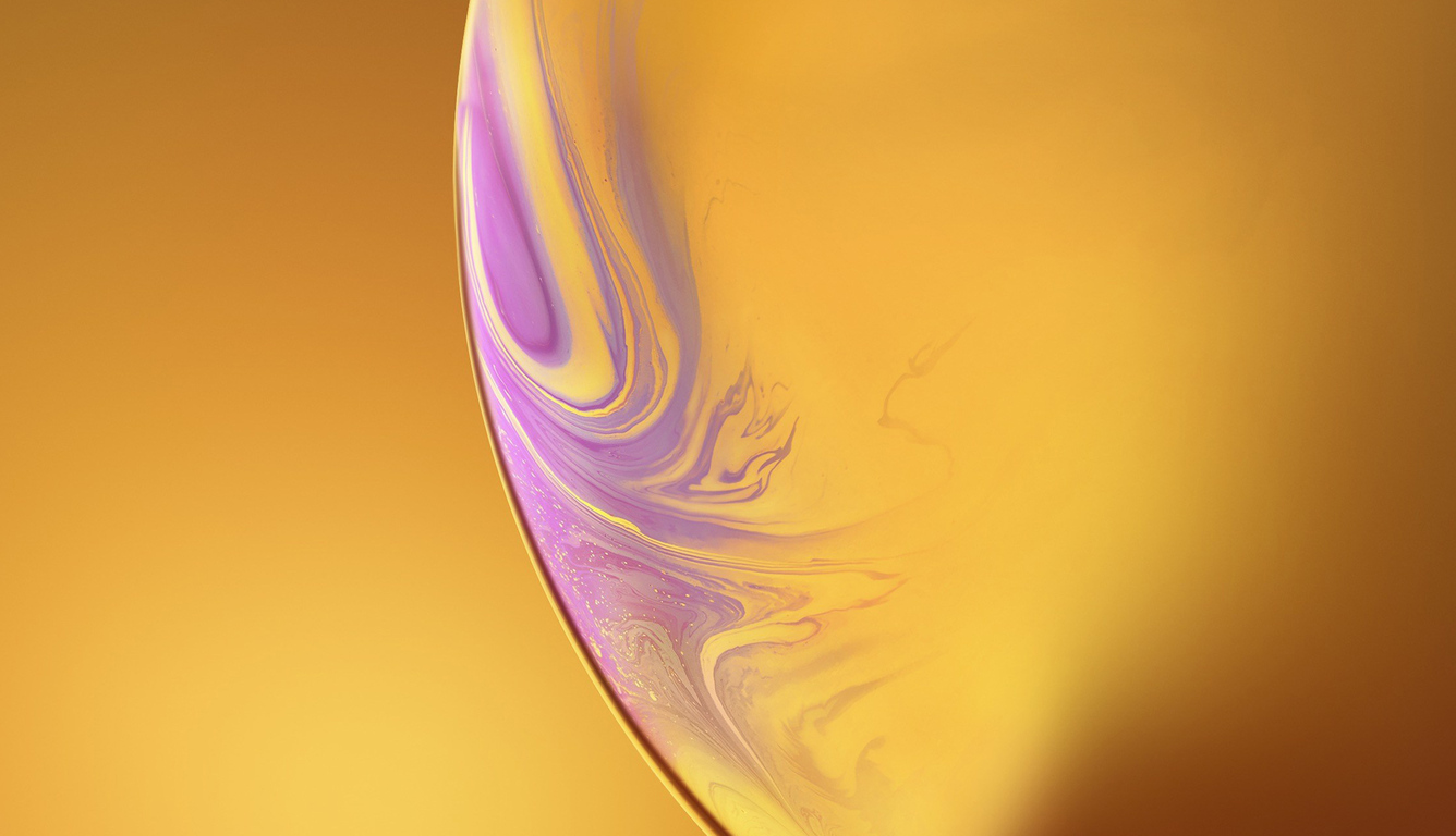 1336x768 IPhone XS Double Bubble Yellow Ios 12 Laptop HD HD 4k Wallpapers,  Images, Backgrounds, Photos and Pictures