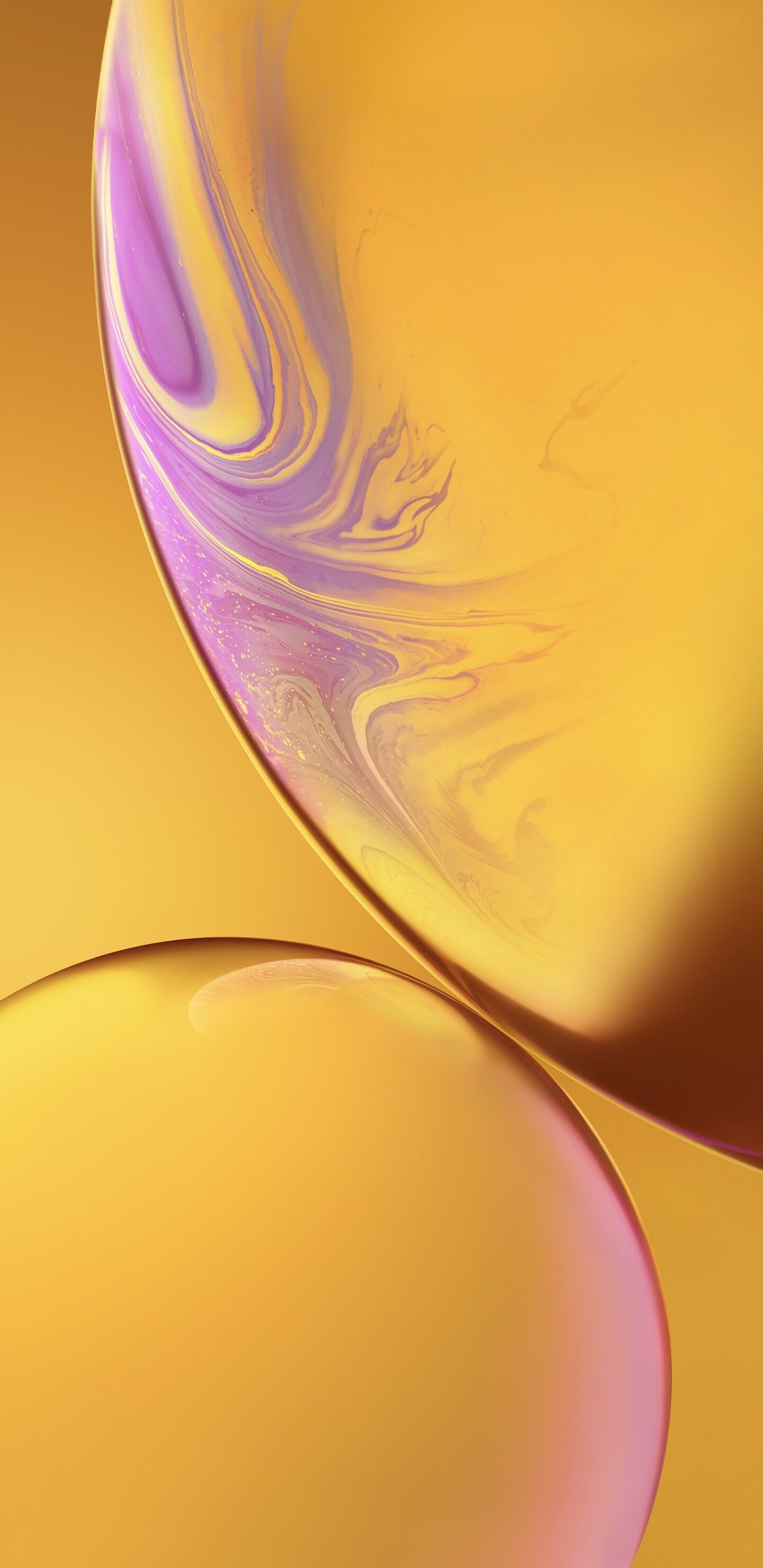 1440x2960 IPhone XS Double Bubble Yellow Ios 12 Samsung Galaxy Note 9,8,  S9,S8,S8+ QHD HD 4k Wallpapers, Images, Backgrounds, Photos and Pictures