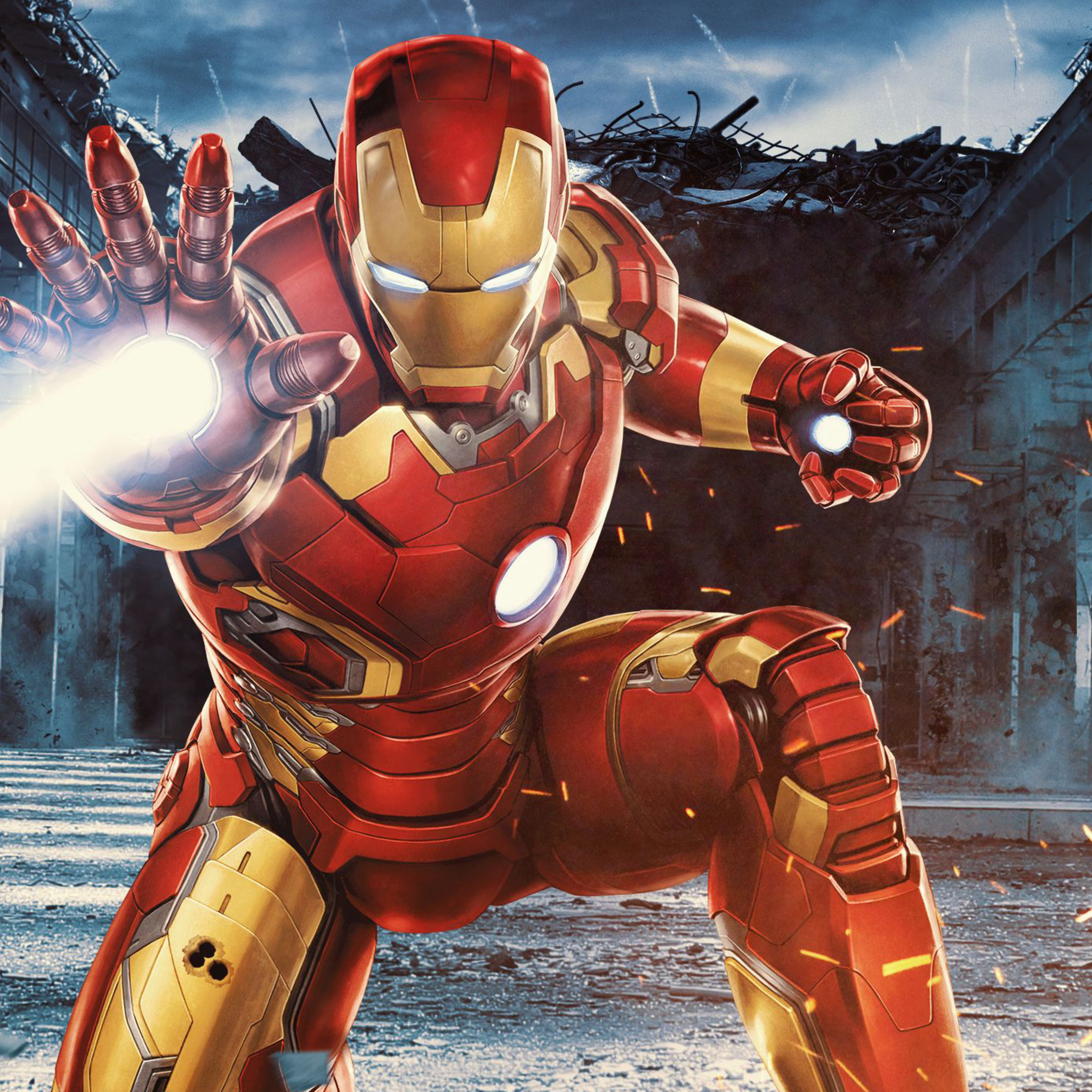 2048x2048 Iron Man 3 Art Ipad Air HD 4k Wallpapers, Images, Backgrounds,  Photos and Pictures