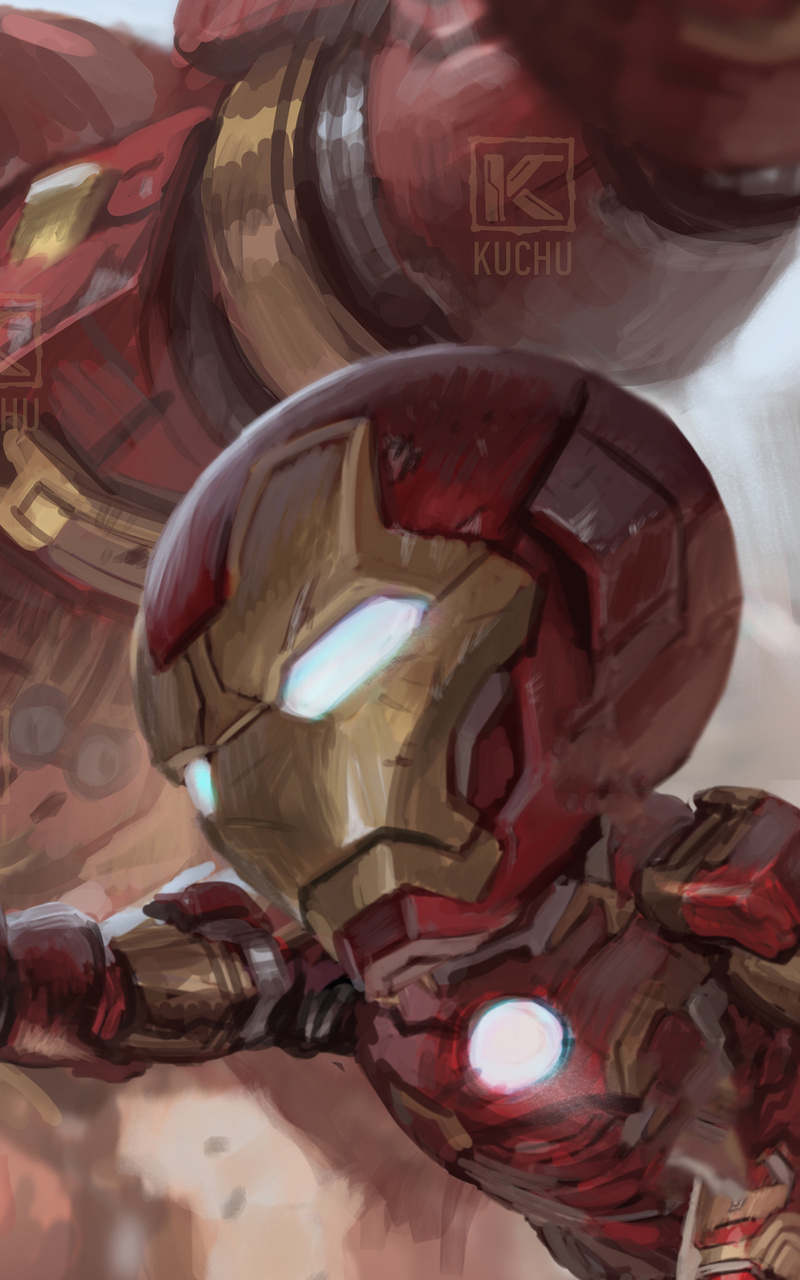 800x1280 Iron Man And Iron Hulkbuster 4k Nexus 7,Samsung Galaxy Tab 10,Note  Android Tablets HD 4k Wallpapers, Images, Backgrounds, Photos and Pictures