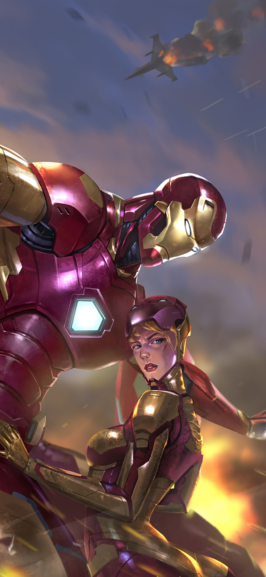 1125x2436 Iron Man And Pepper Potts Iphone XS,Iphone 10,Iphone X HD 4k  Wallpapers, Images, Backgrounds, Photos and Pictures