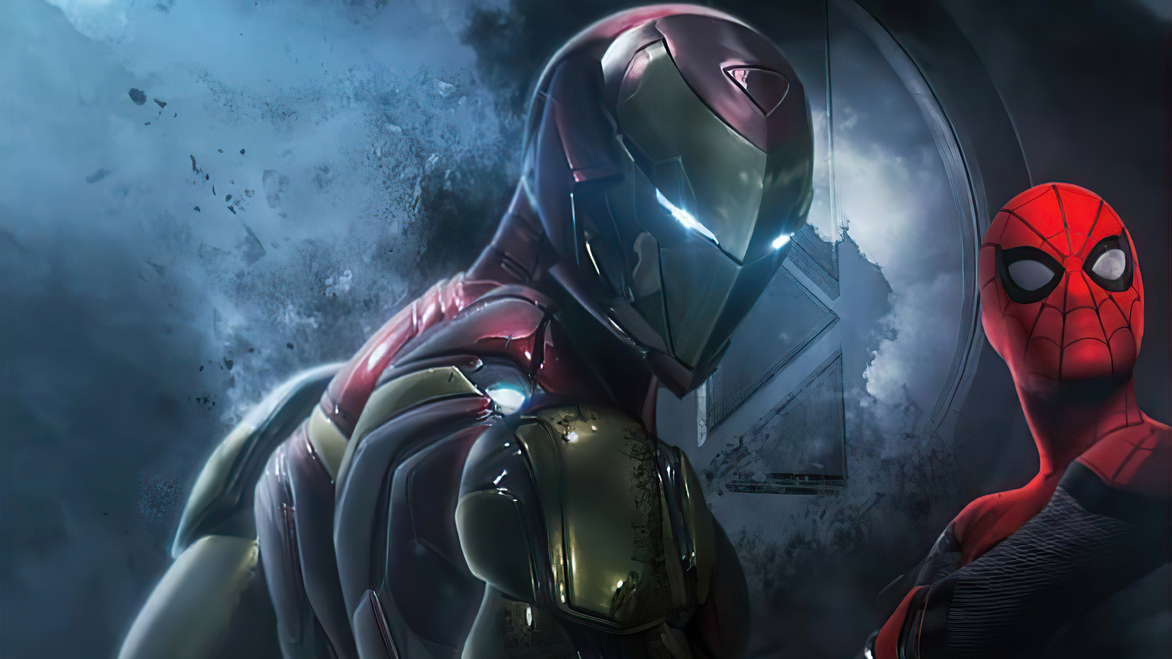 Iron Man And Spider 4k In 3840x2160 Resolution. 