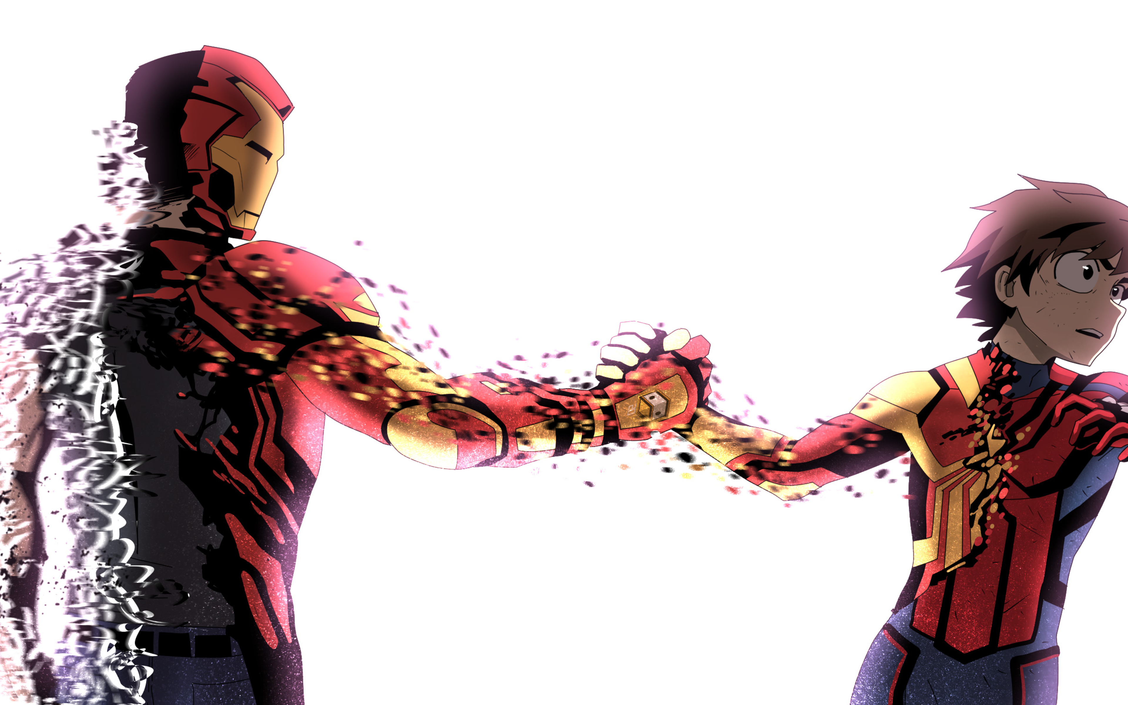 Iron Man And Spiderman Turned To Dust In 3840x2400 Resolution. iron-man-and...