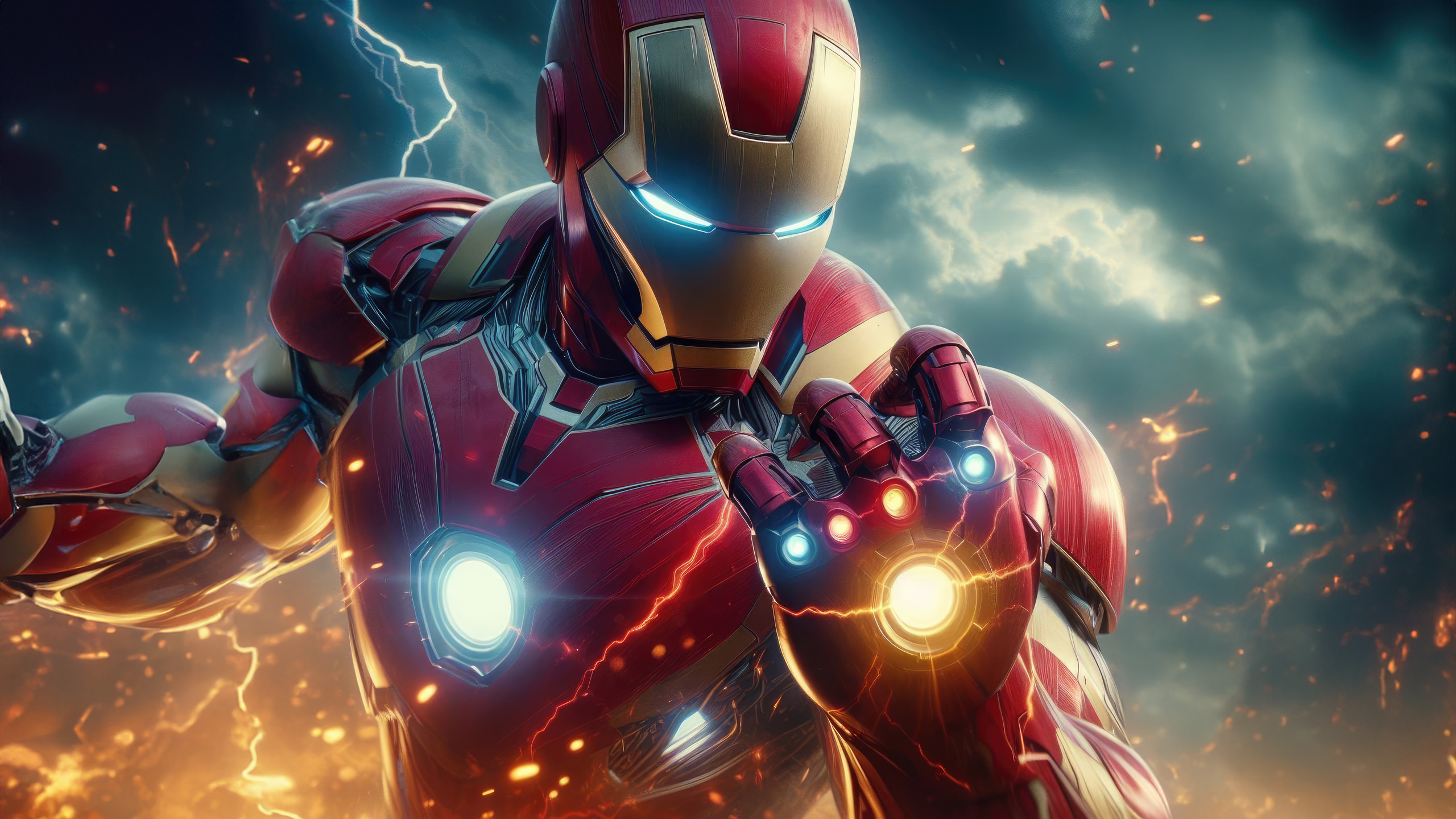 2560x1440 Iron Man And The Gauntlet 1440P Resolution ,HD 4k Wallpapers ...