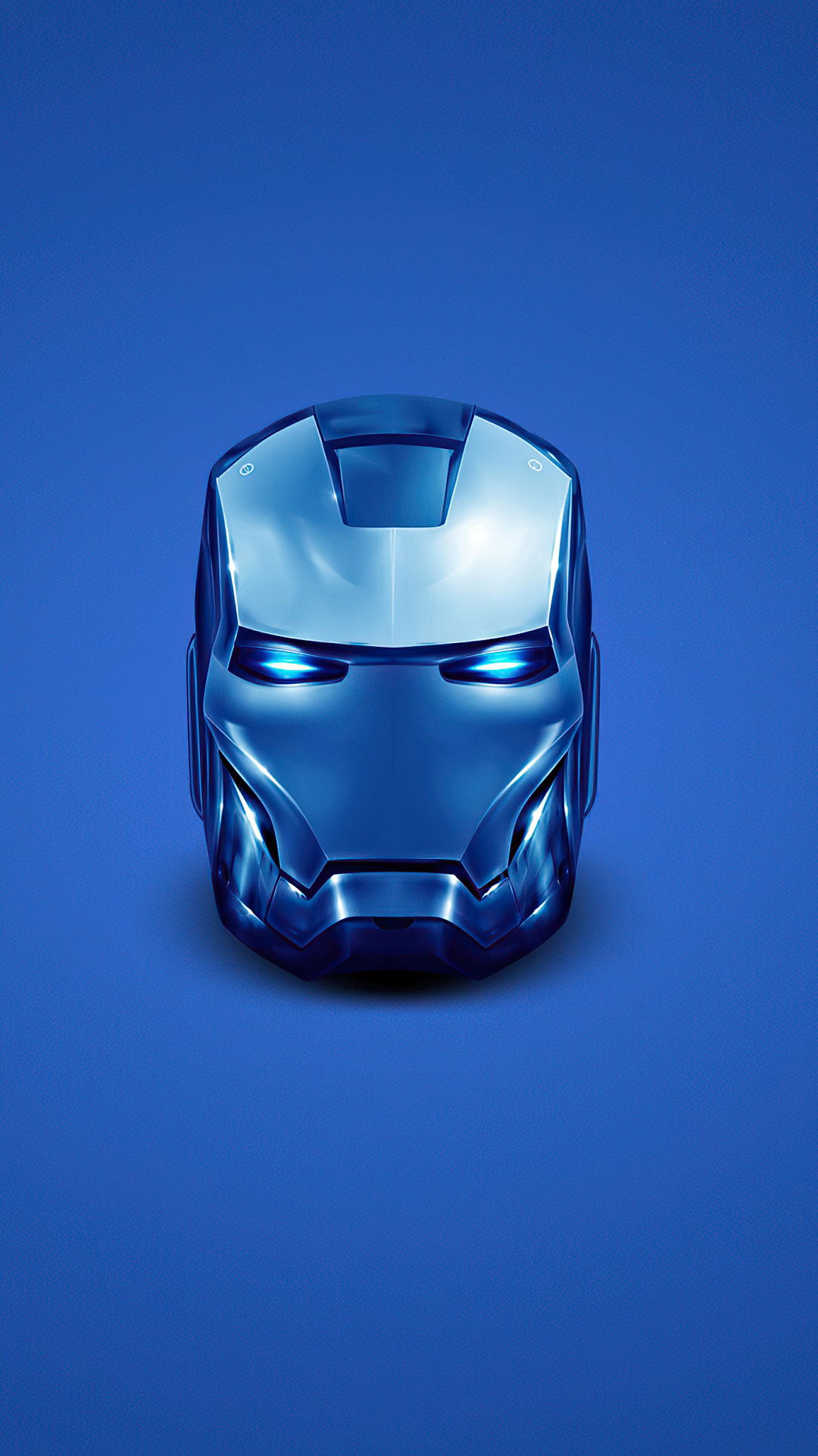 1080x1920 Iron Man Blue Helmet Minimal 4k Iphone 7,6s,6 ...