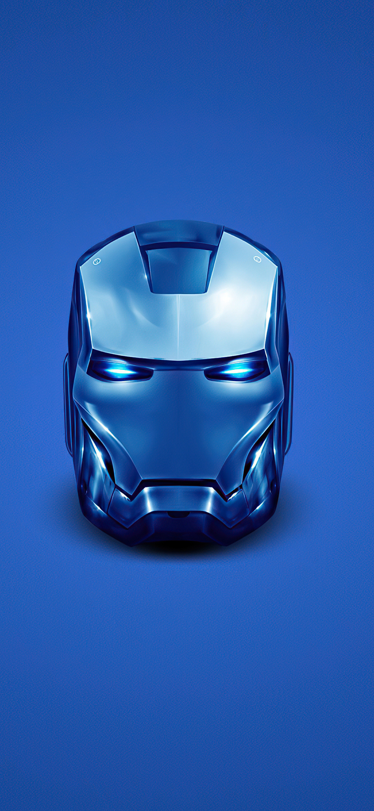 1242x2688 Iron Man Blue Helmet Minimal 4k Iphone XS MAX HD 4k