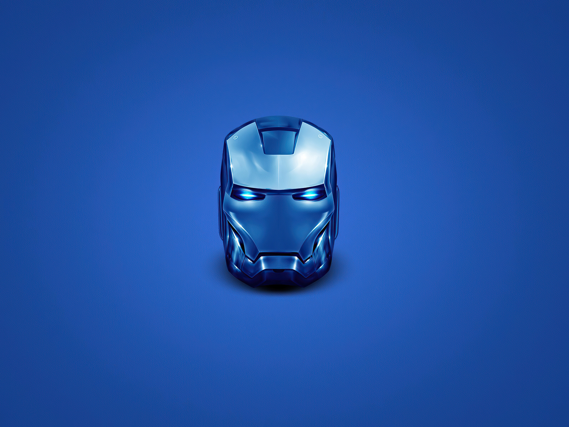 1920x1440 Iron Man Blue Helmet Minimal 4k 1920x1440 Resolution HD 4k ...