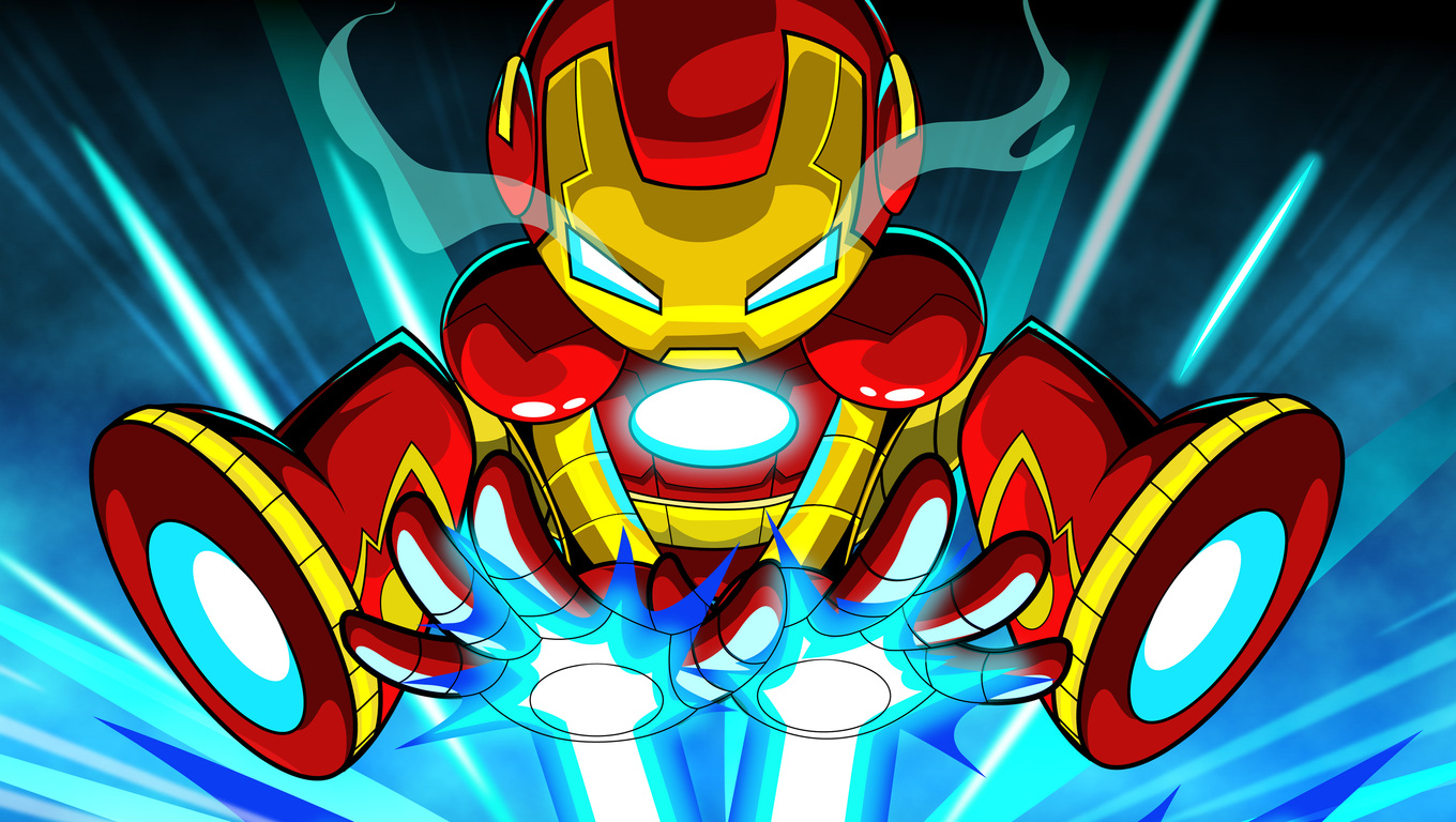 1360x768 Iron Man Cartoon Digital Art 4k Laptop HD HD 4k Wallpapers,  Images, Backgrounds, Photos and Pictures