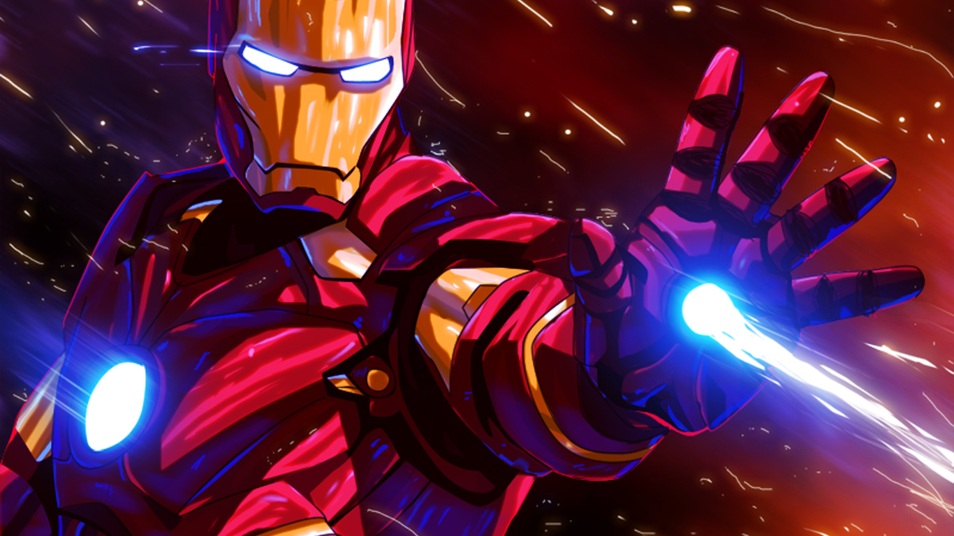 1366x768 Iron Man Colorful Glowing Art 1366x768 Resolution HD 4k ...