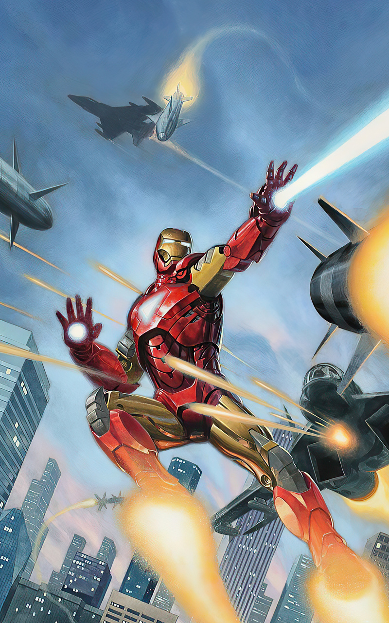 800x1280 Iron Man Destroying Missile Nexus 7,Samsung Galaxy Tab 10,Note ...