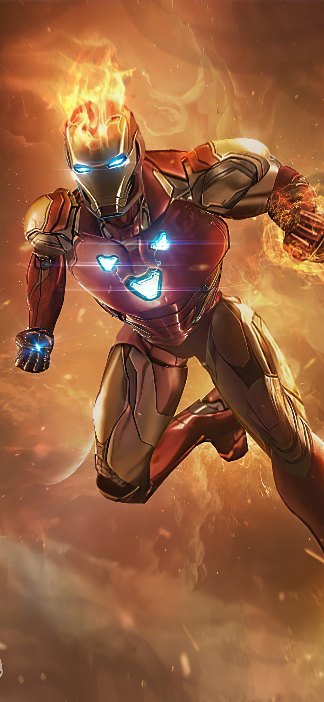 1125x2436 Iron Man Fire Iphone XS,Iphone 10,Iphone X HD 4k Wallpapers ...