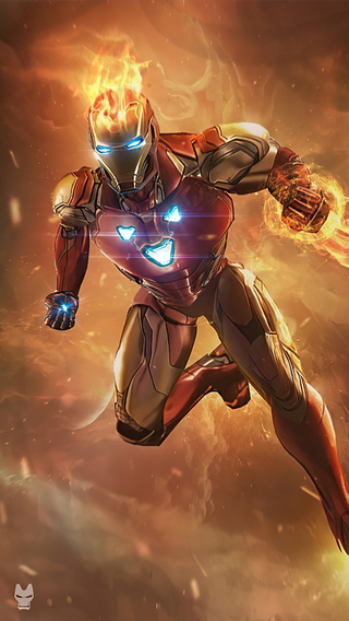 320x568 Iron Man Fire 320x568 Resolution HD 4k Wallpapers, Images ...