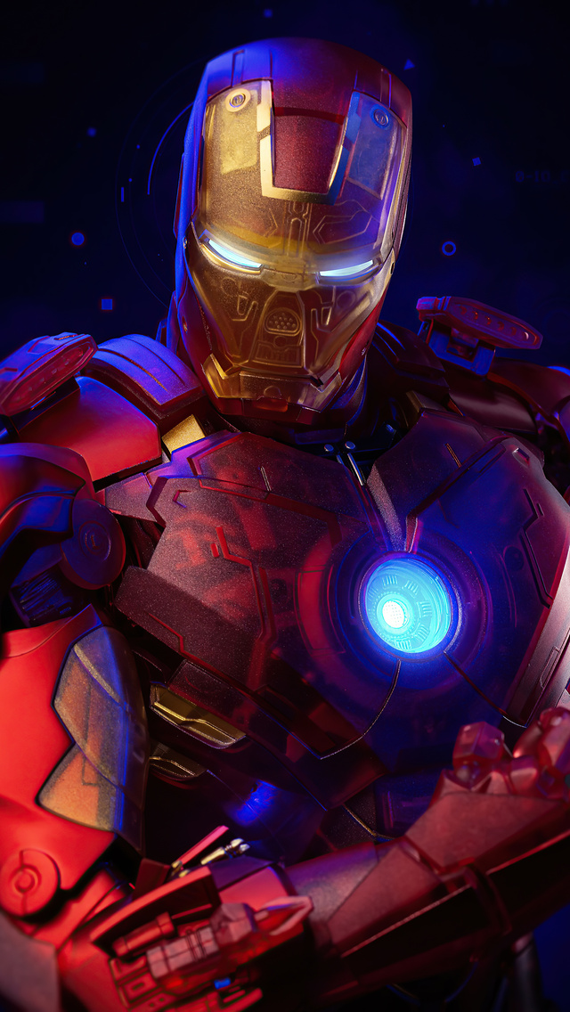 640x1136 Iron Man Holographic 4k iPhone 5,5c,5S,SE ,Ipod Touch ,HD 4k ...