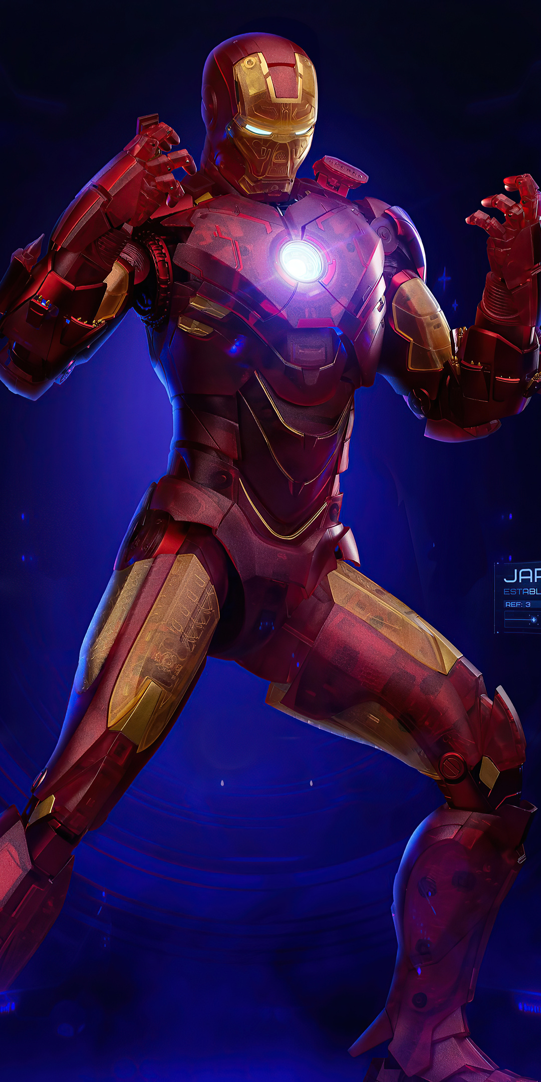 1080x2160 Iron Man Holographic Suit One Plus 5T,Honor 7x,Honor view 10 ...