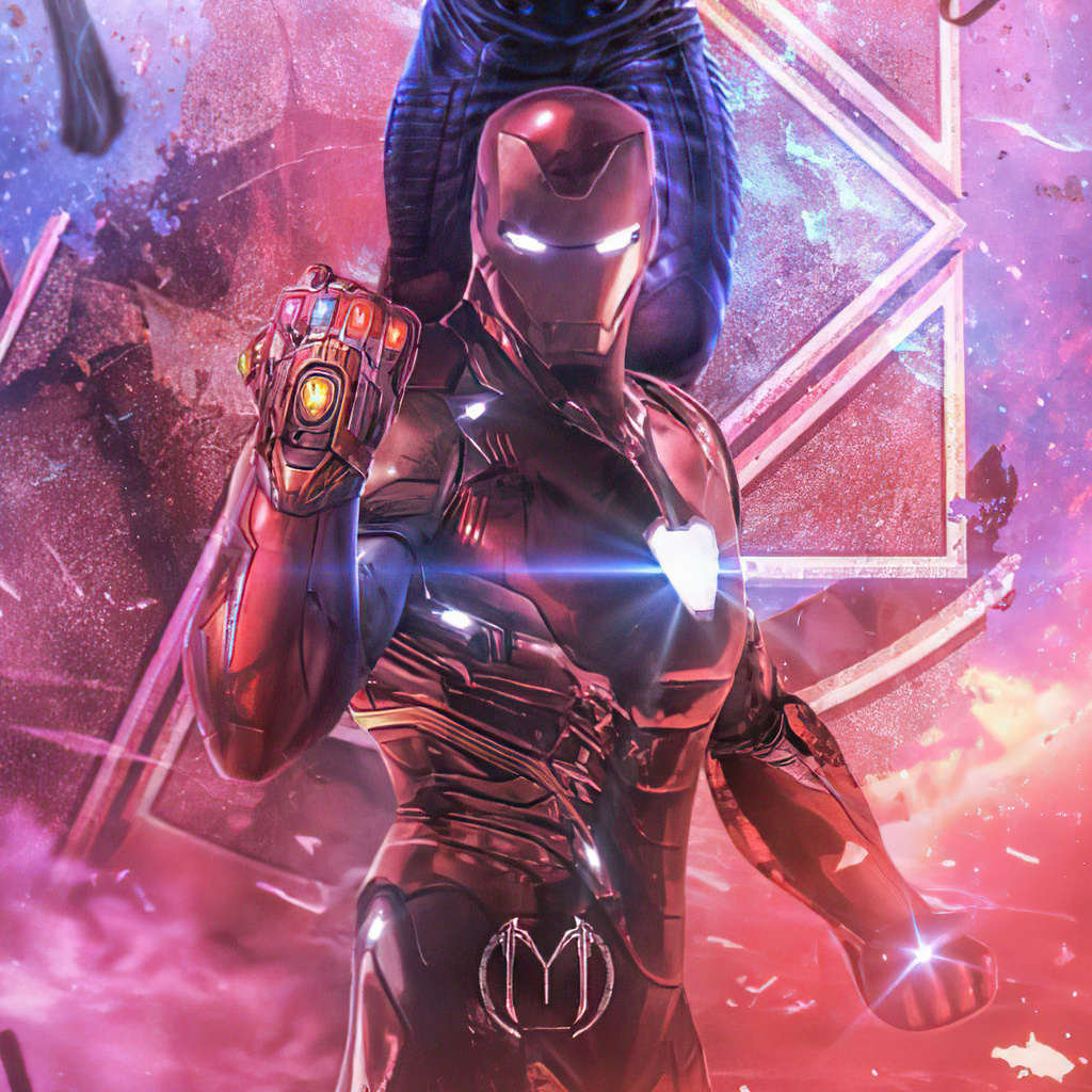 1024x1024 Iron Man Infinity Gauntlet Stones Artwork 1024x1024 ...