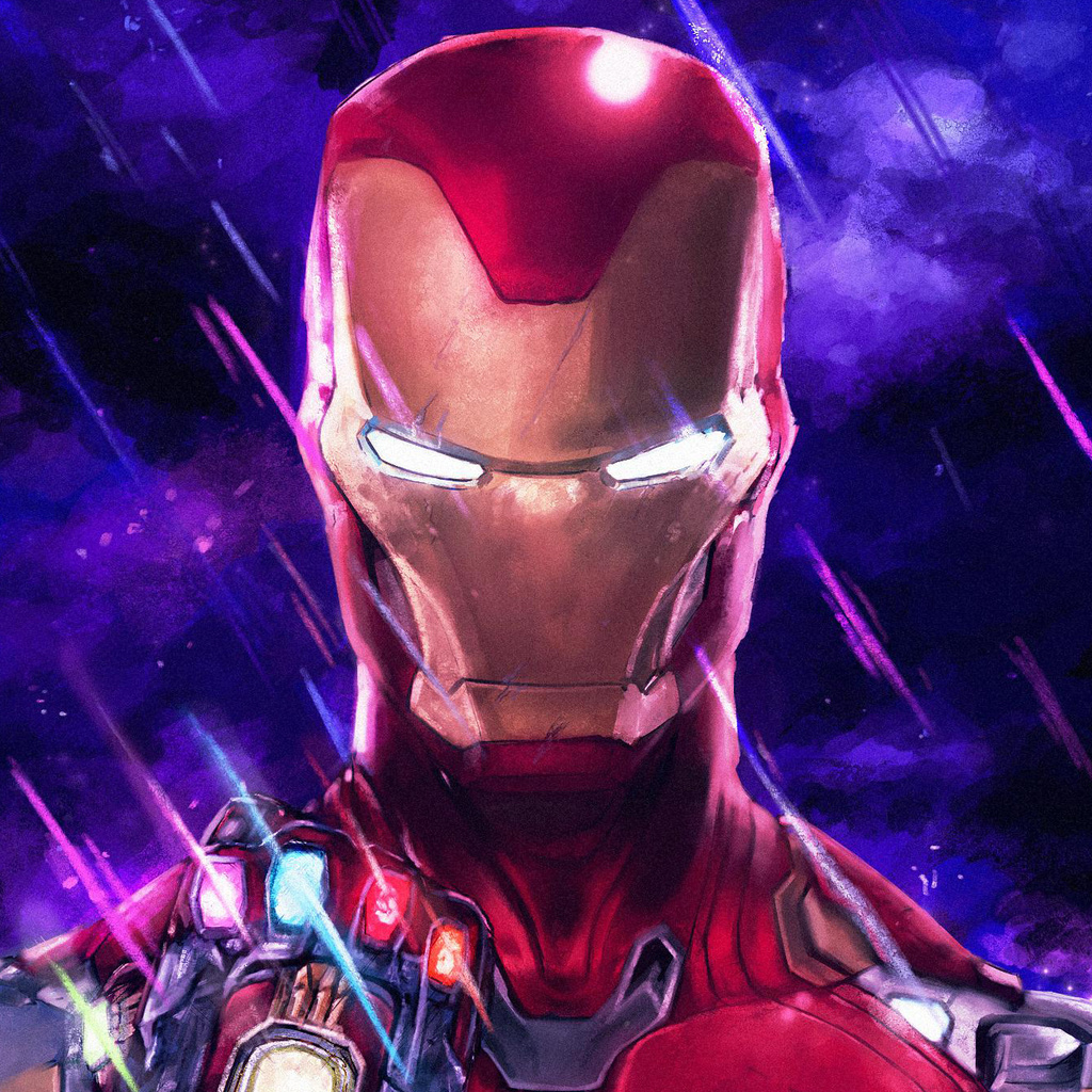 1024x1024 Iron Man Infinity Stones Artwork 1024x1024 Resolution HD 4k ...