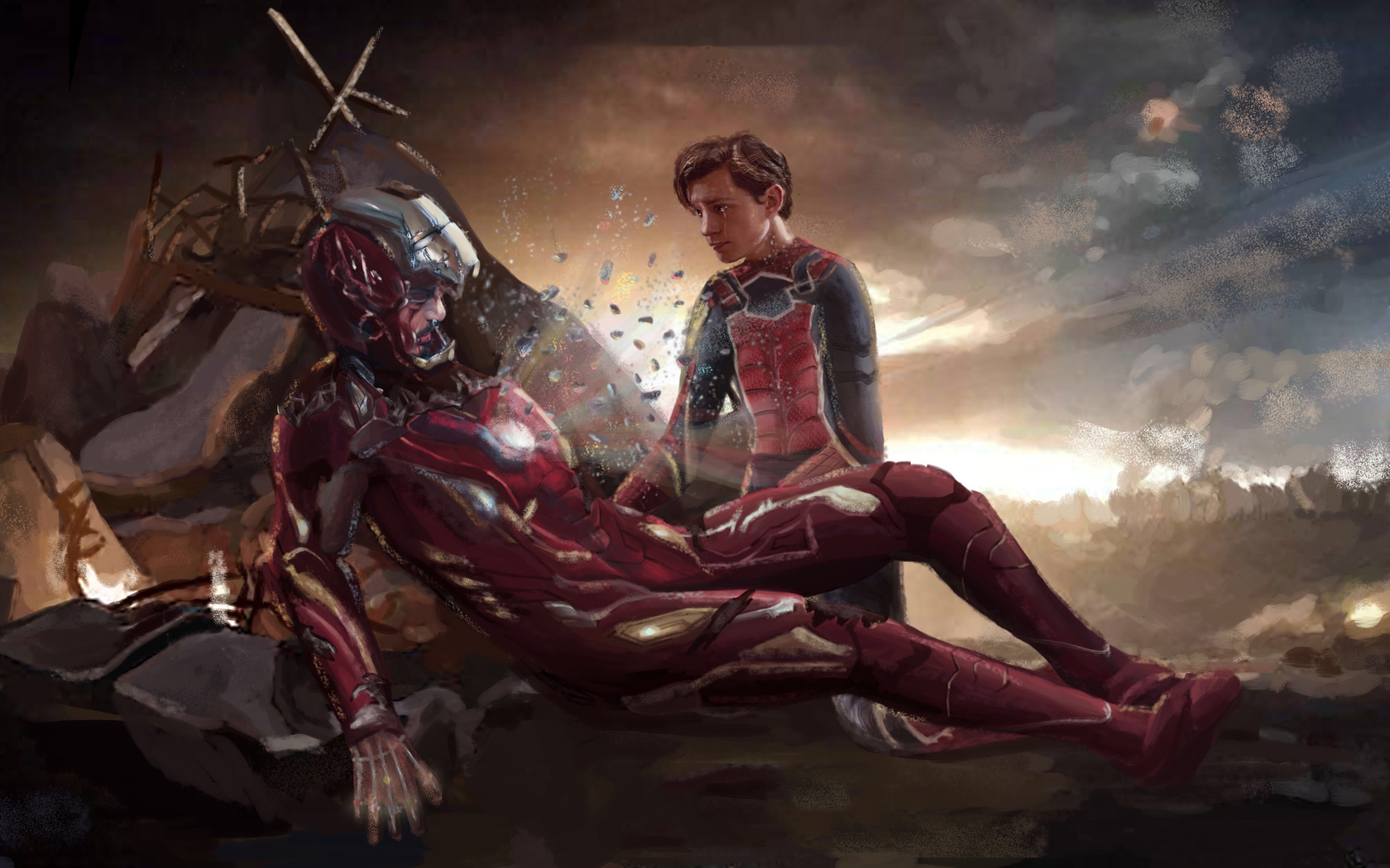 Iron Man Spiderman Sorry In 1680x1050 Resolution. iron-man-spiderman-...