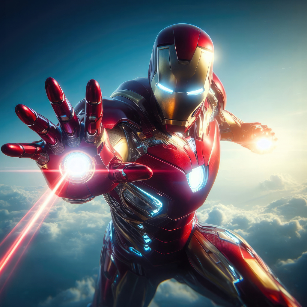 1024x1024 Iron Man Suiting Up For Justice 1024x1024 Resolution HD 4k ...