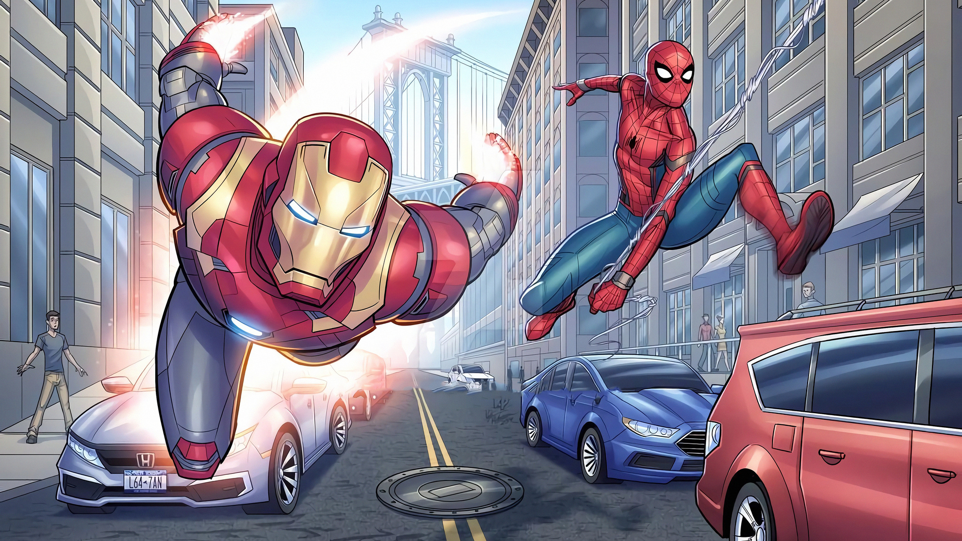 1920x1080 Ironman Spiderman Laptop Full HD 1080P HD 4k Wallpapers, Images,  Backgrounds, Photos and Pictures