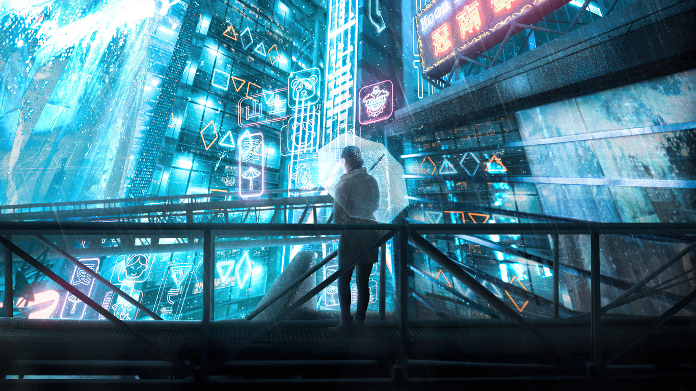 Wallpaper : 1366x768 px, cyberpunk 1366x768 - goodfon - 990061 - HD  Wallpapers - WallHere