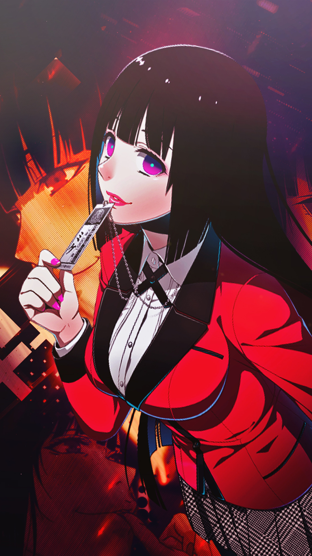 1080x1920 Jabami Yumeko Kakegurui Anime Girl 4k Iphone 7 6s 6 Plus