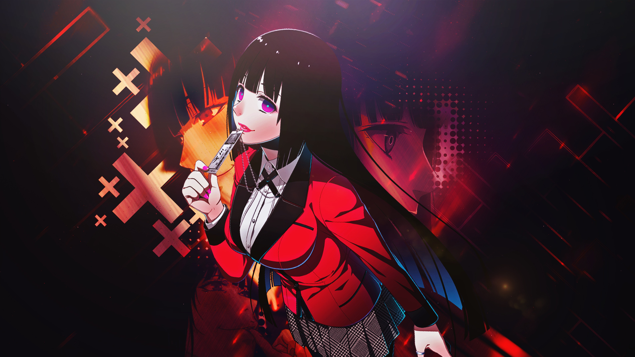 2048x1152 Jabami Yumeko Kakegurui Anime Girl 4k 2048x1152