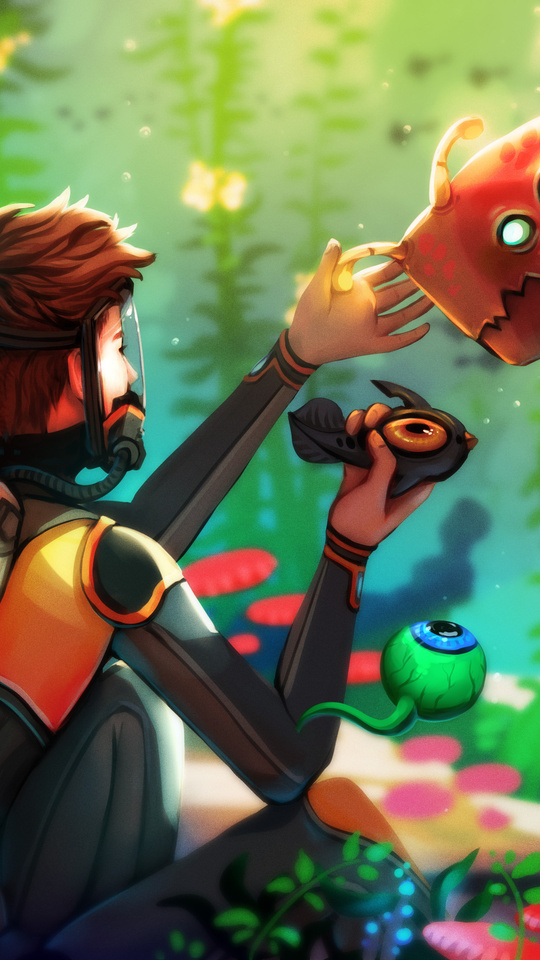 540x960 Jack Peeper Sam Sean Subnautica Game Fanart 4k 540x960 Resolution HD  4k Wallpapers, Images, Backgrounds, Photos and Pictures