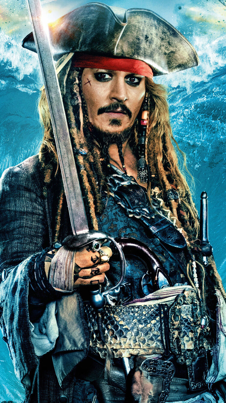 750x1334 Jack Sparrow In Pirates Of The Caribbean Dead Men Tell No ...