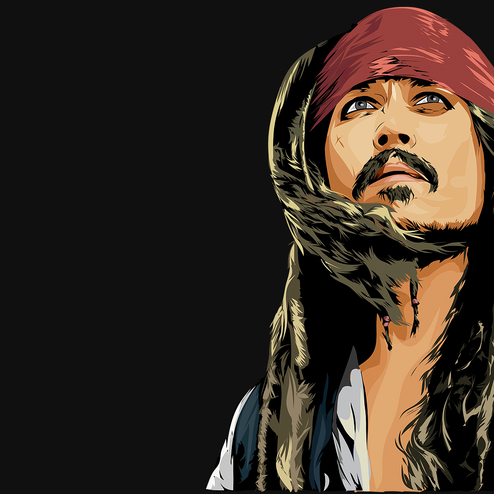 2048x2048 Jack Sparrow Minimal Art 4k Ipad Air HD 4k Wallpapers, Images,  Backgrounds, Photos and Pictures