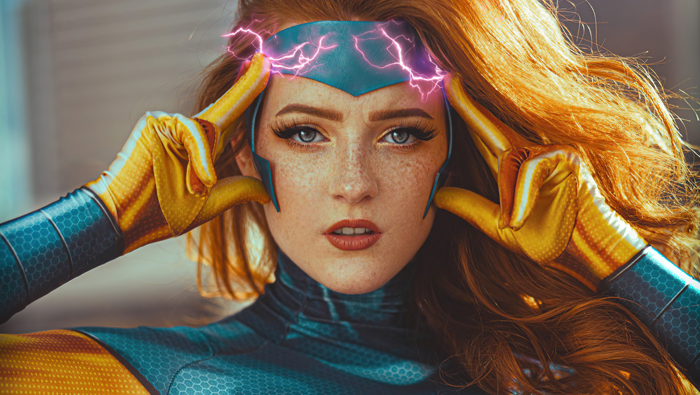 1360x768 Jean Grey Cosplay Girl 4k Laptop HD HD 4k Wallpapers, Images ...