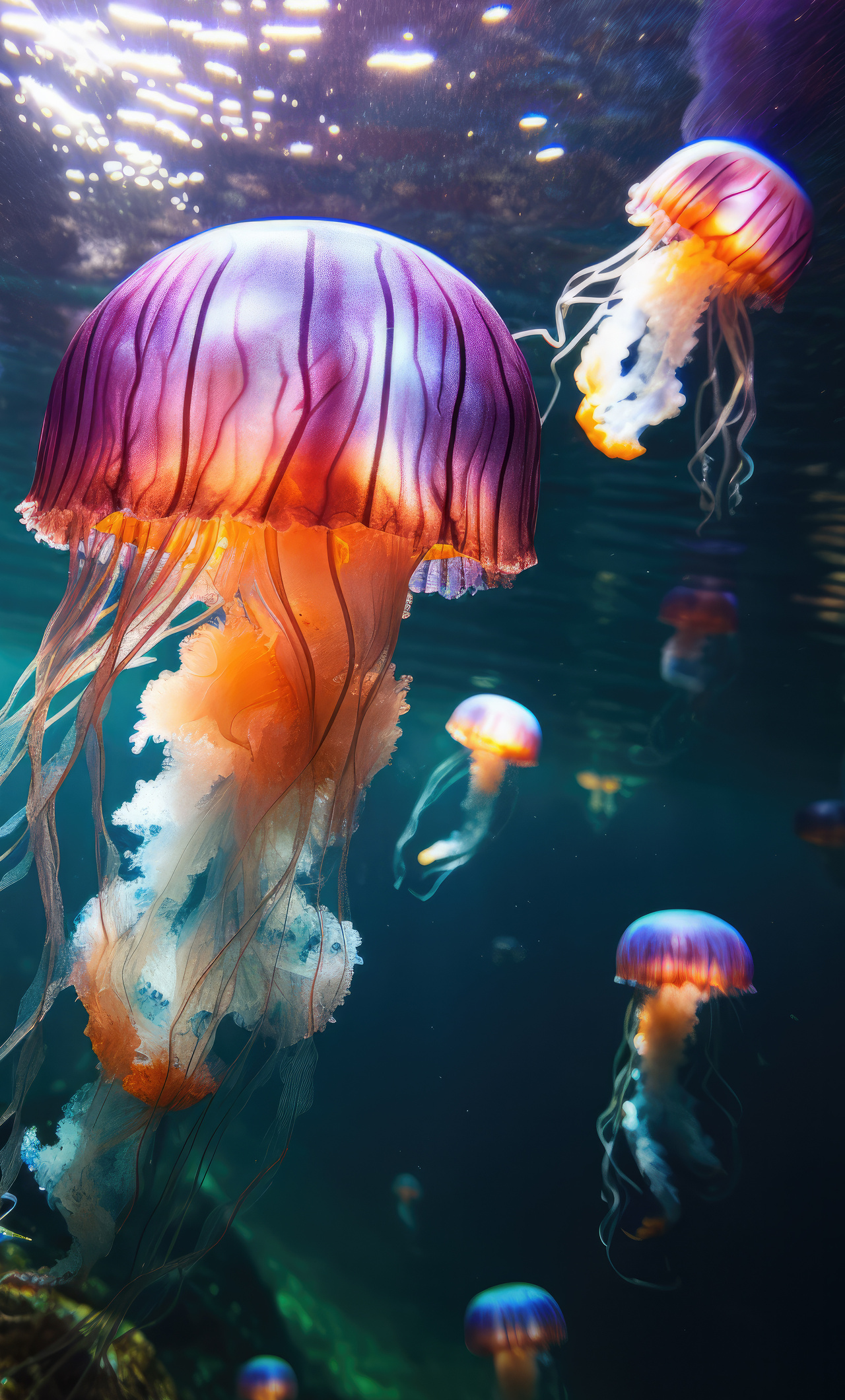 1280x2120 Jellyfish World iPhone 6+ HD 4k Wallpapers, Images ...