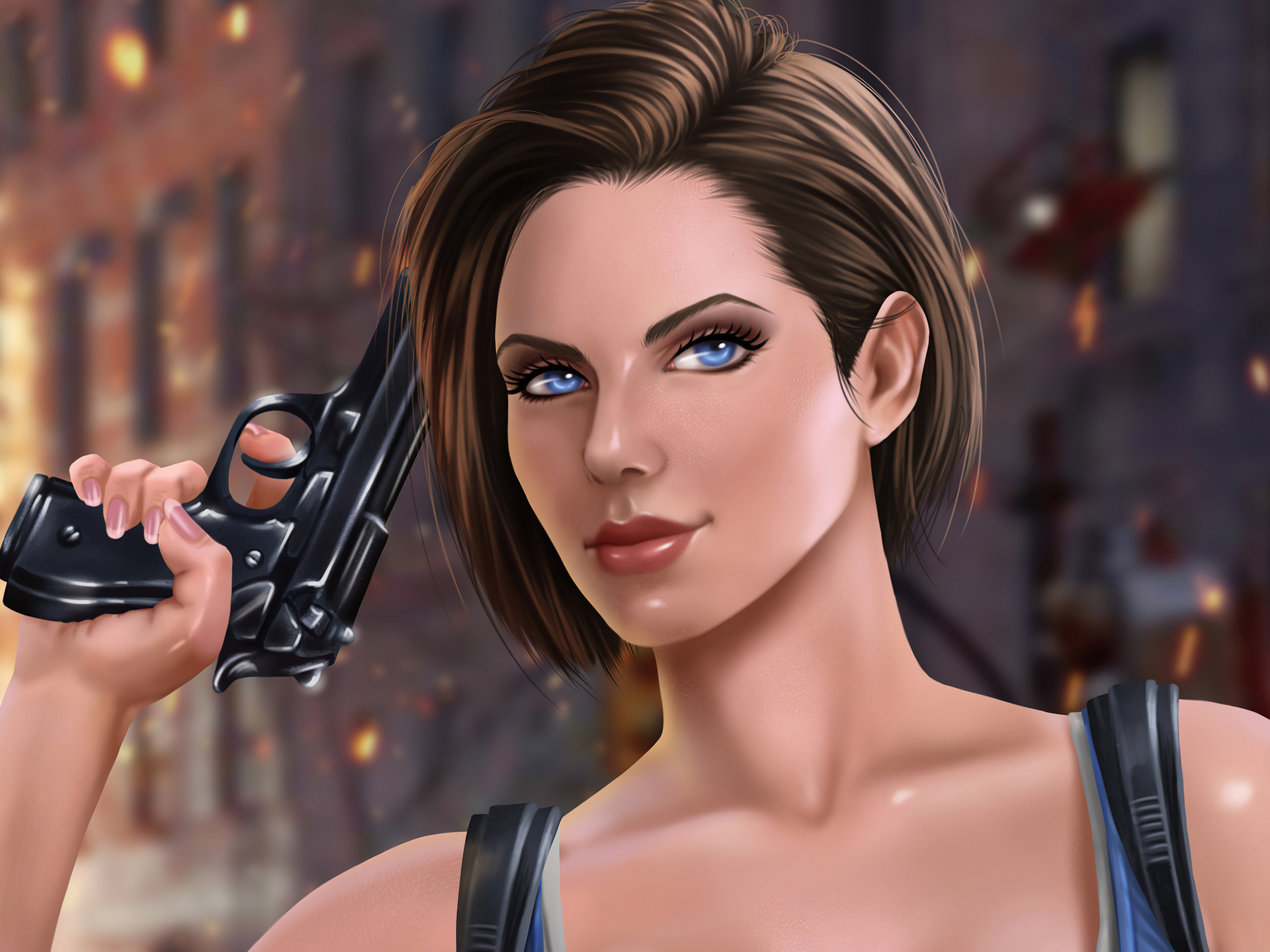 1920x1440 Jill Valentine Fanart 4k 1920x1440 Resolution Hd 4k 