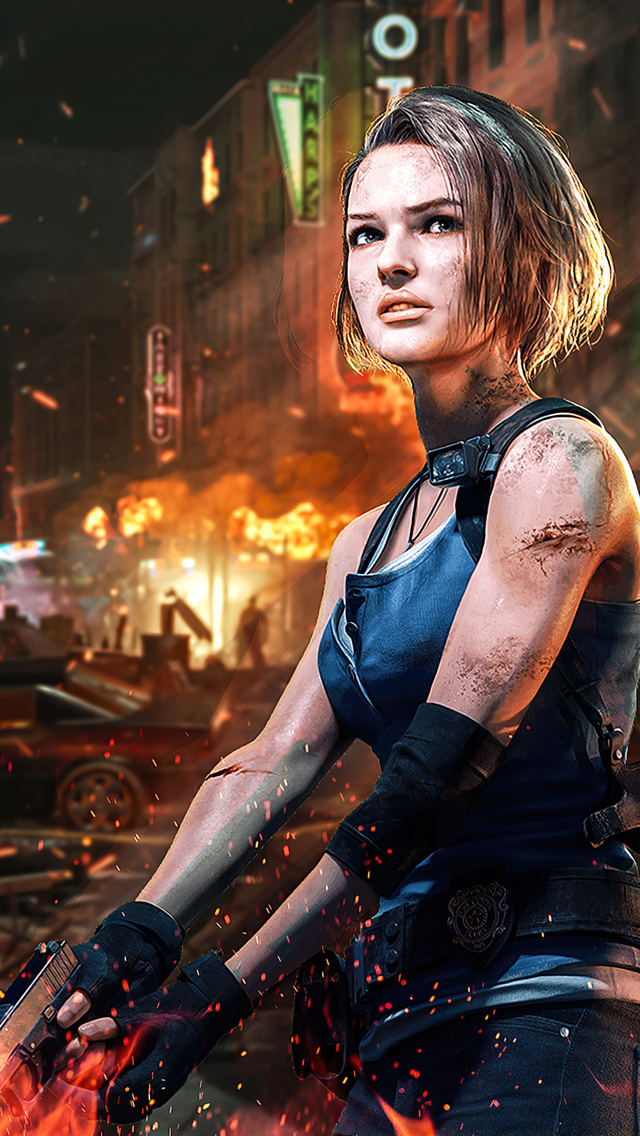 640x1136 Jill Valentine Resident Evil 3 4k 2020 Iphone 55c5sse Ipod Touch Hd 4k Wallpapers 2389